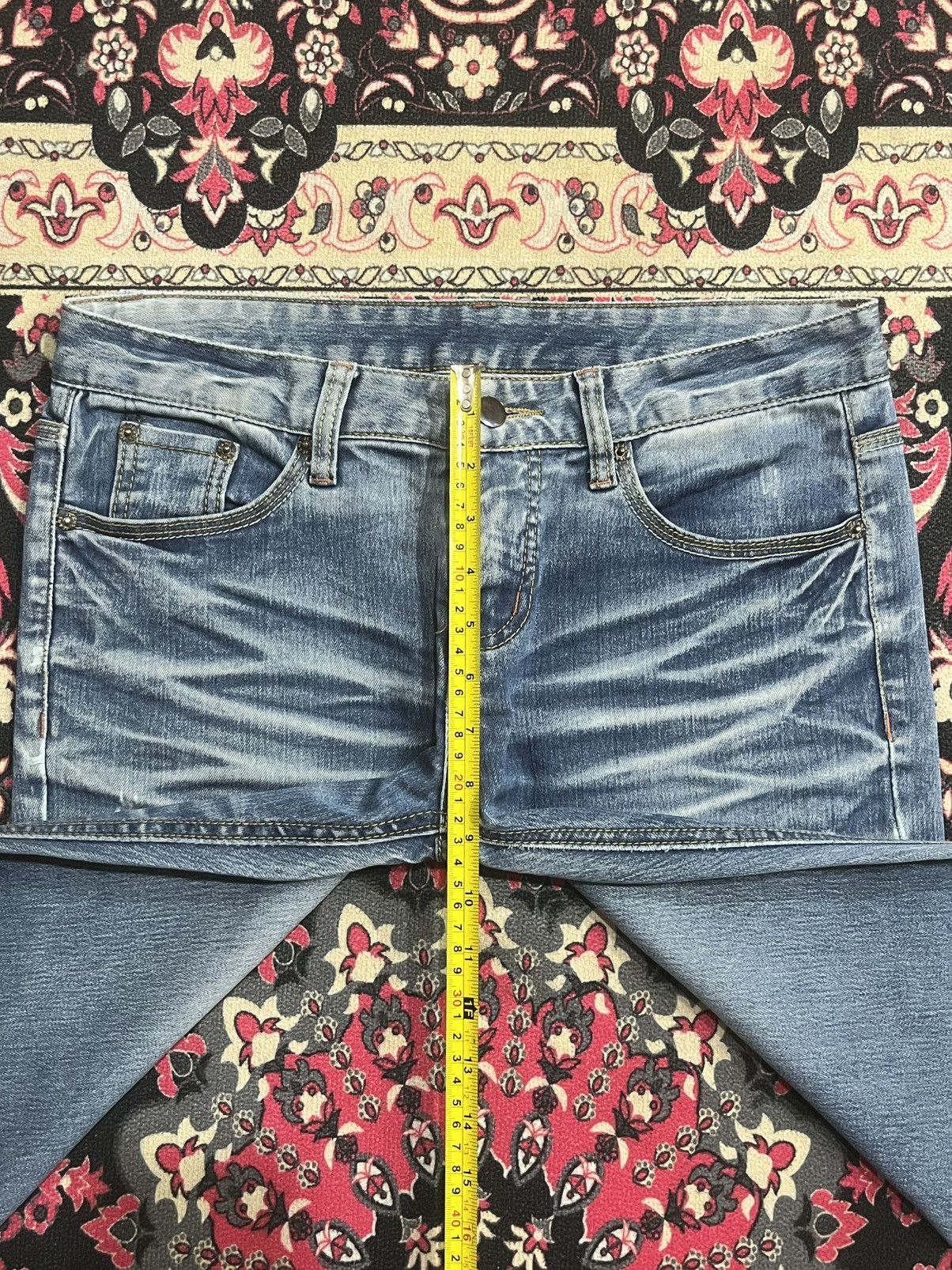 Tornado Mart ⚡️Flare⚡️Vintage Japanese Brand Ruby Denim Whisker Blue Jeans Size US 32 / EU 48 - 12 Thumbnail