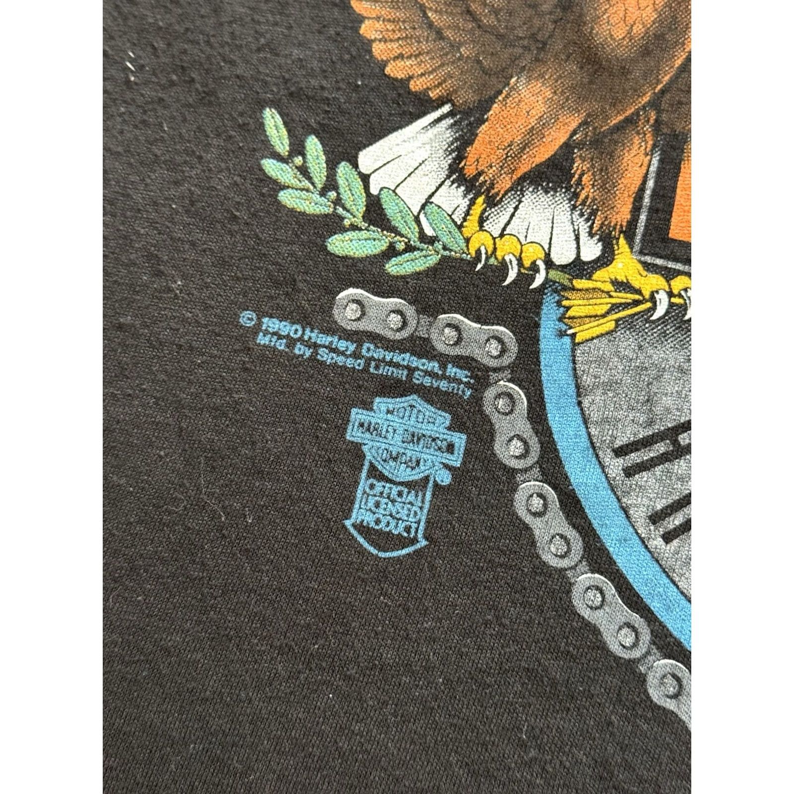 Harley Davidson VINTAGE Harley-Davidson Tank Top Tee Sz L Black 1990s Motorcycle Biker Logo Graphic Print Men Toys? Size US L / EU 52-54 / 3 - 3 Thumbnail