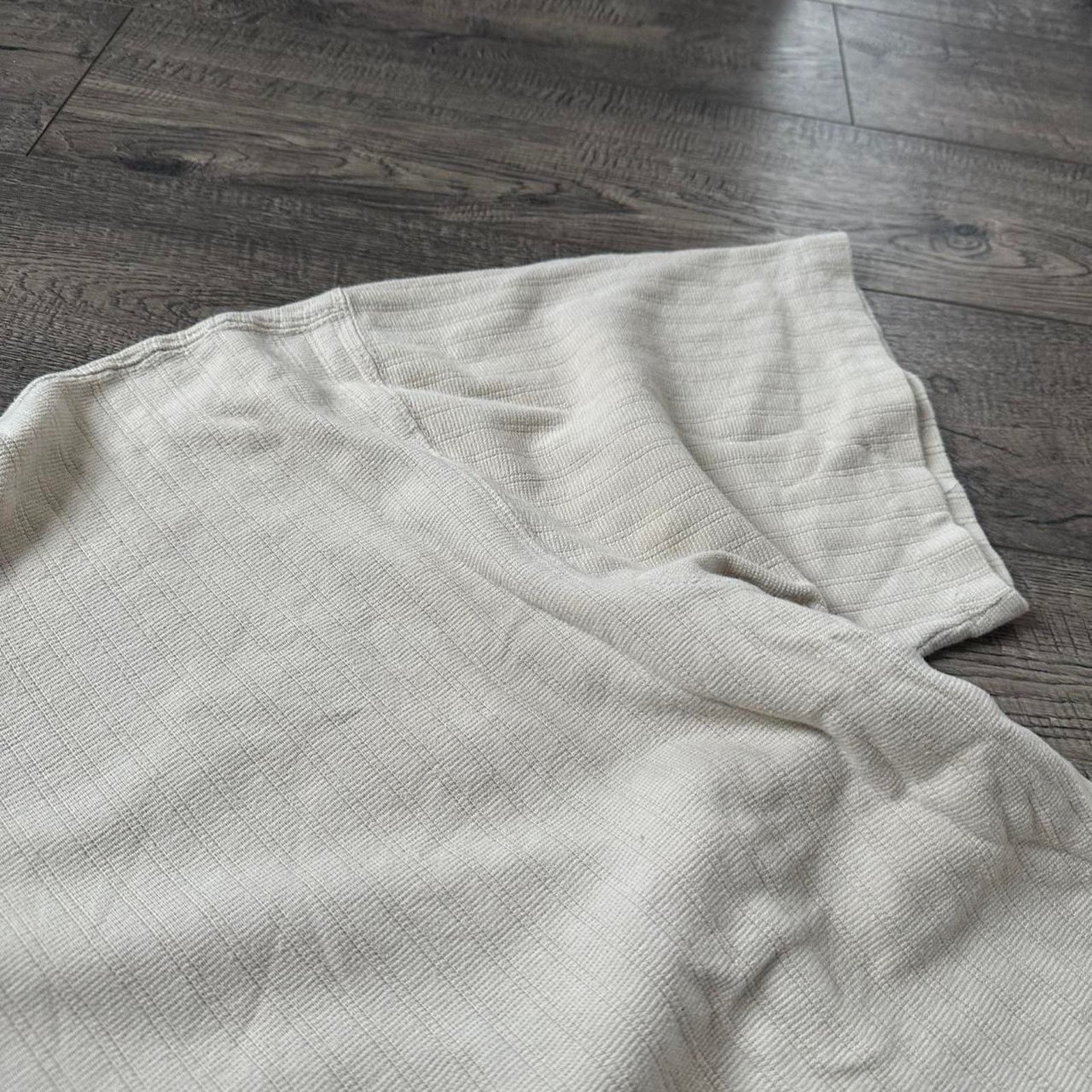 Vintage Vintage Y2K Striped Boxy Oversized Blank Cream Tan Shirt Top Size US XXL / EU 58 / 5 - 8 Thumbnail