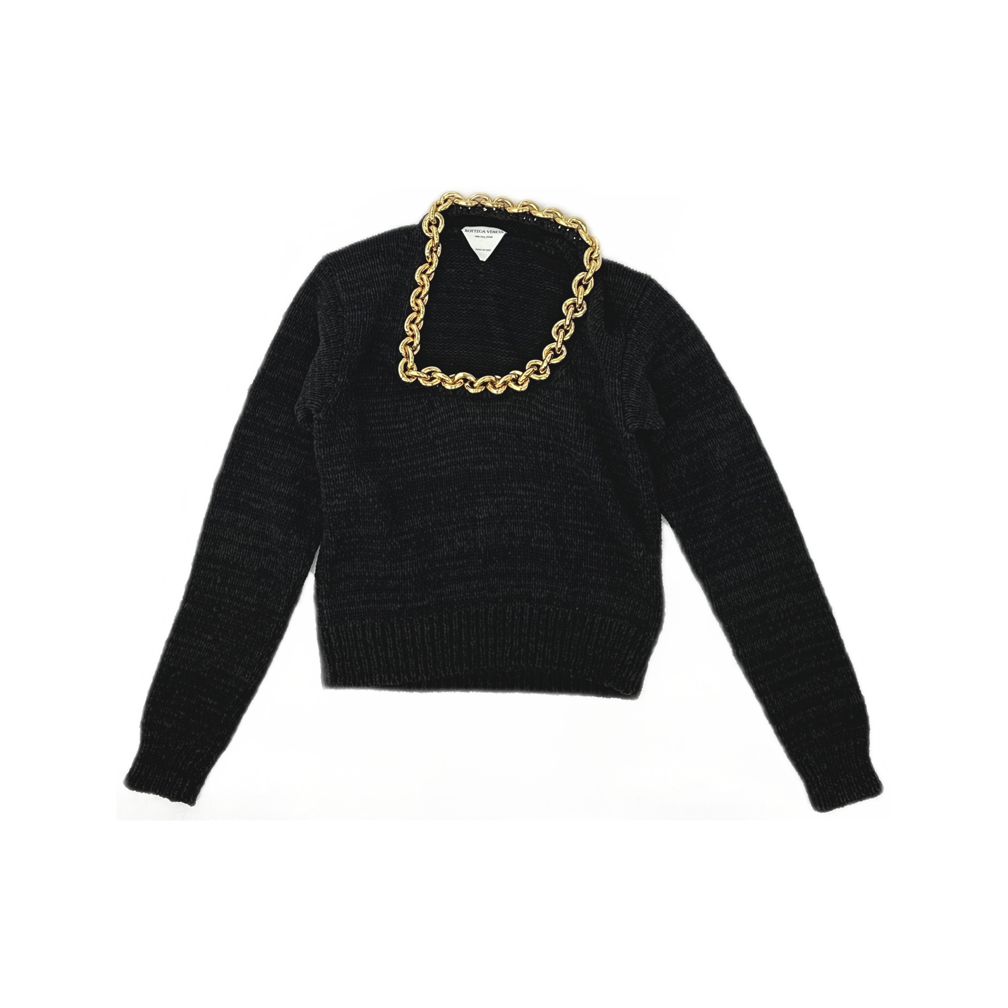 Bottega Veneta Bottega Veneta Chain Knit Sweater Size S Size S / US 4 / IT 40 - 1 Thumbnail