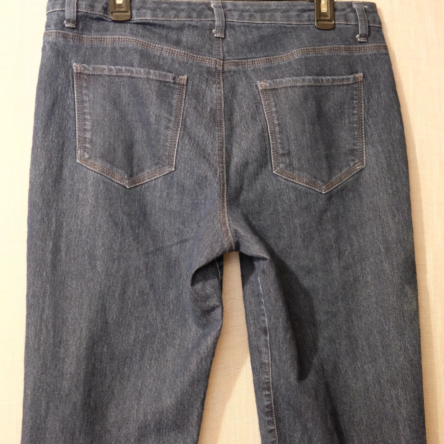 Vintage Style&co. Denim Capri Embellished Cuff Dark Wash Women’s 14 Capri Jeans 5-Pocket Blue Cotton/Polyester/Spandex Reg Womens Size ONE SIZE - 6 Thumbnail