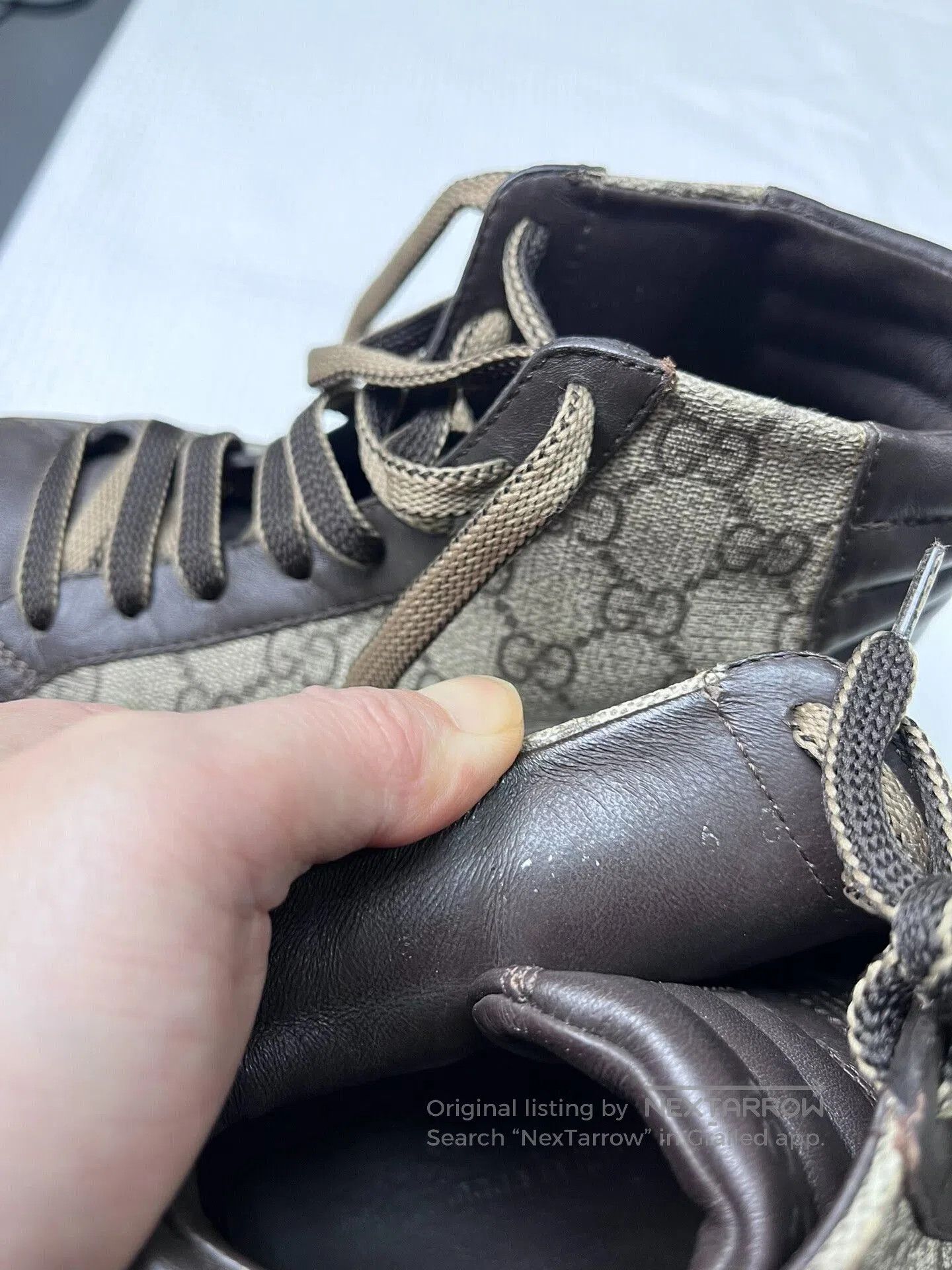 Gucci Gucci All-Over Print High-Top Sneakers. Size US 7.5 / EU 40-41 - 8 Thumbnail