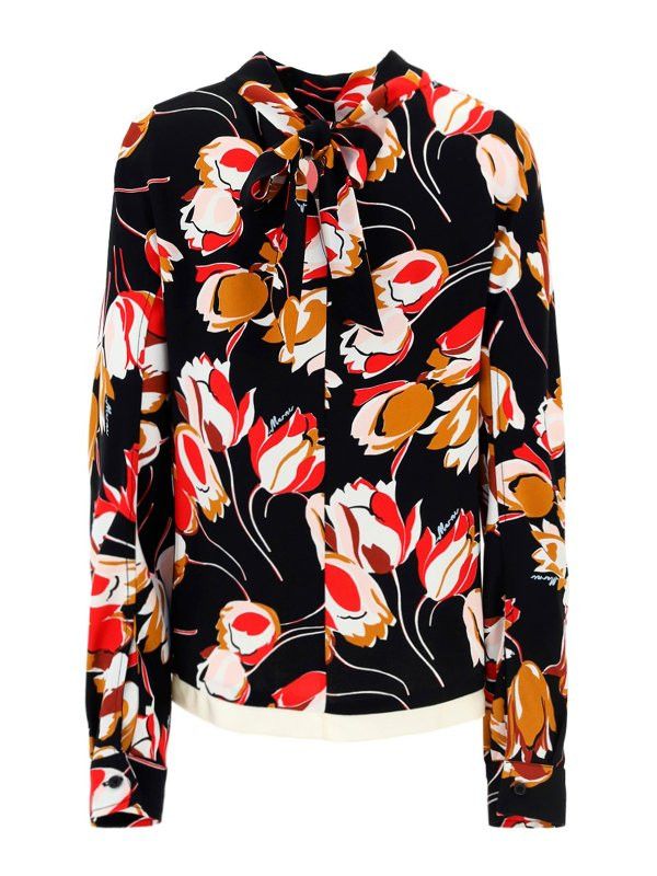 Marni o1y1125 Blouse in Multicolor Size S / US 4 / IT 40 - 2 Thumbnail