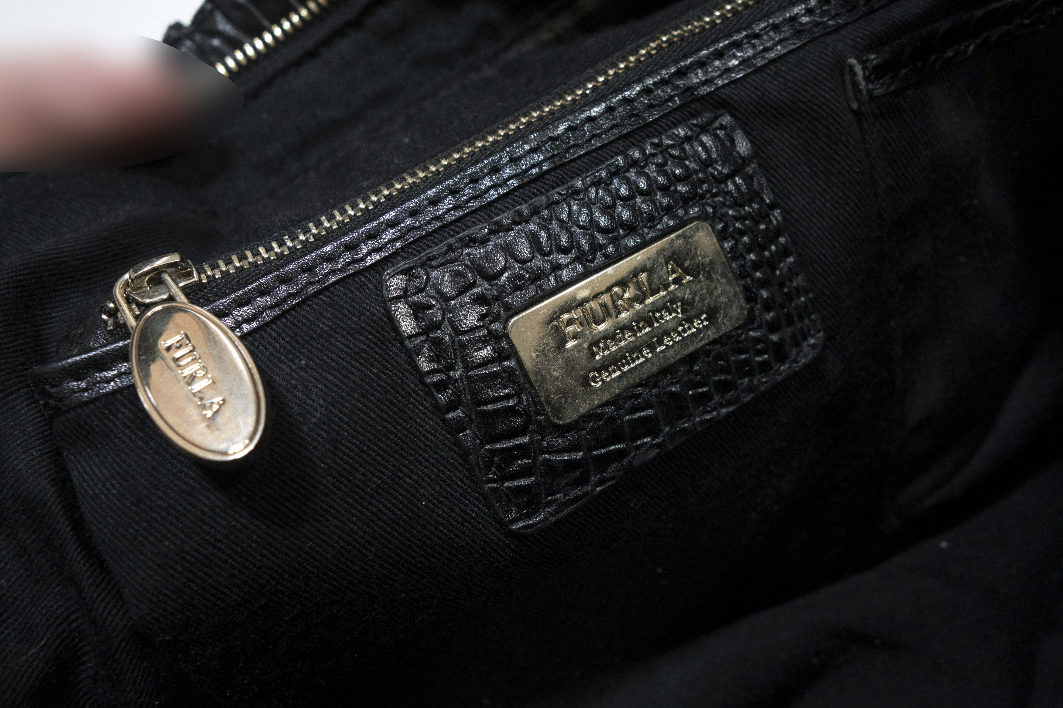 Furla 90S "Crocodile" Leather Bag Vintage Size ONE SIZE - 10 Thumbnail