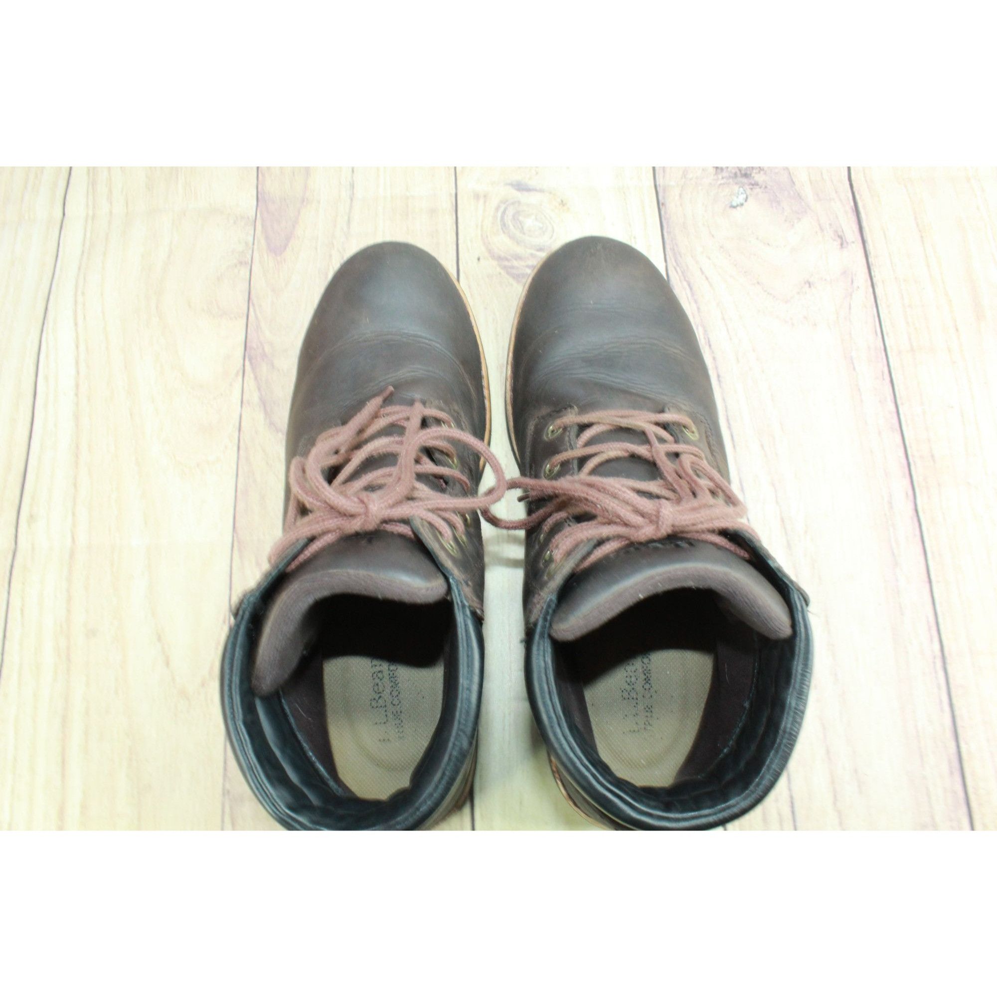 L.L. Bean × Leather LL Bean Bucksport Leather Plain Toe Waterproof Working Boots Size US 11 / EU 44 - 7 Thumbnail