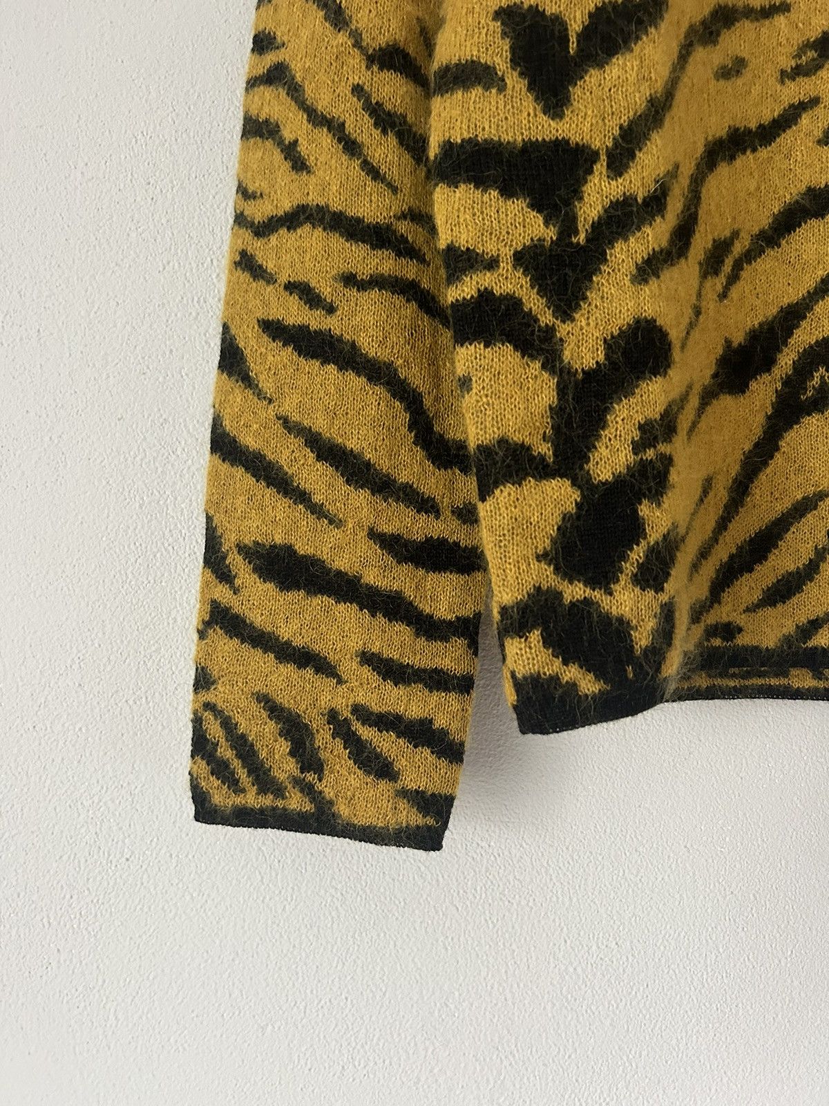 Saint Laurent Paris FW18 Tiger Mohair / Wool Sweater Size US XL / EU 56 / 4 - 5 Thumbnail