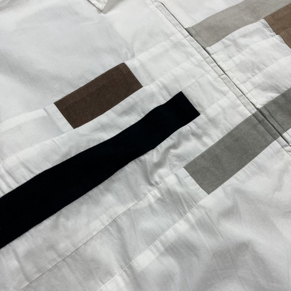Comme des Garcons Homme 90s Comme des garcons homme Ad 1995 patchwork zip up shirt Size US M / EU 48-50 / 2 - 6 Thumbnail