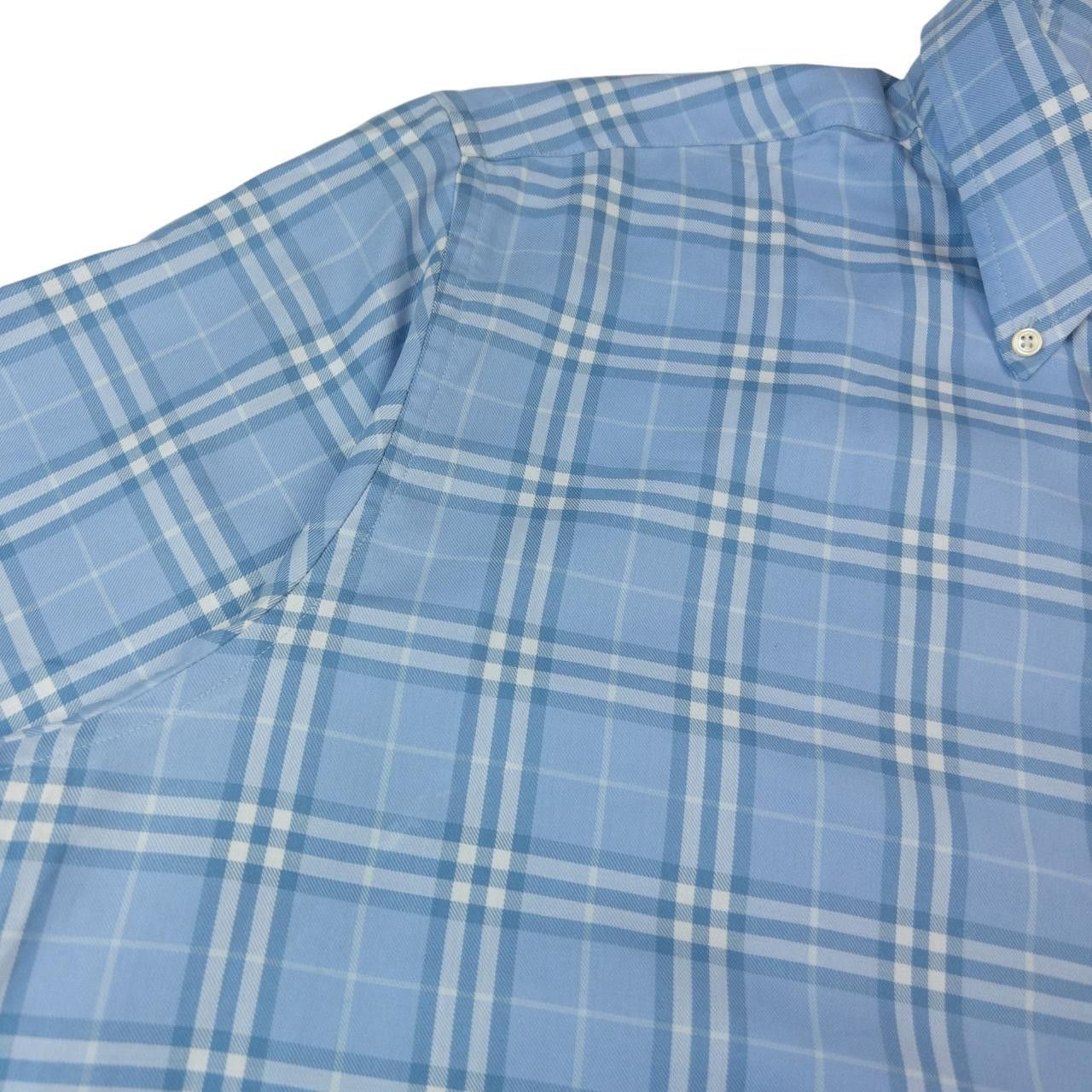 Burberry Vintage Burberry Button Up Short Sleeve Shirt Size XL Size US XL / EU 56 / 4 - 4 Thumbnail