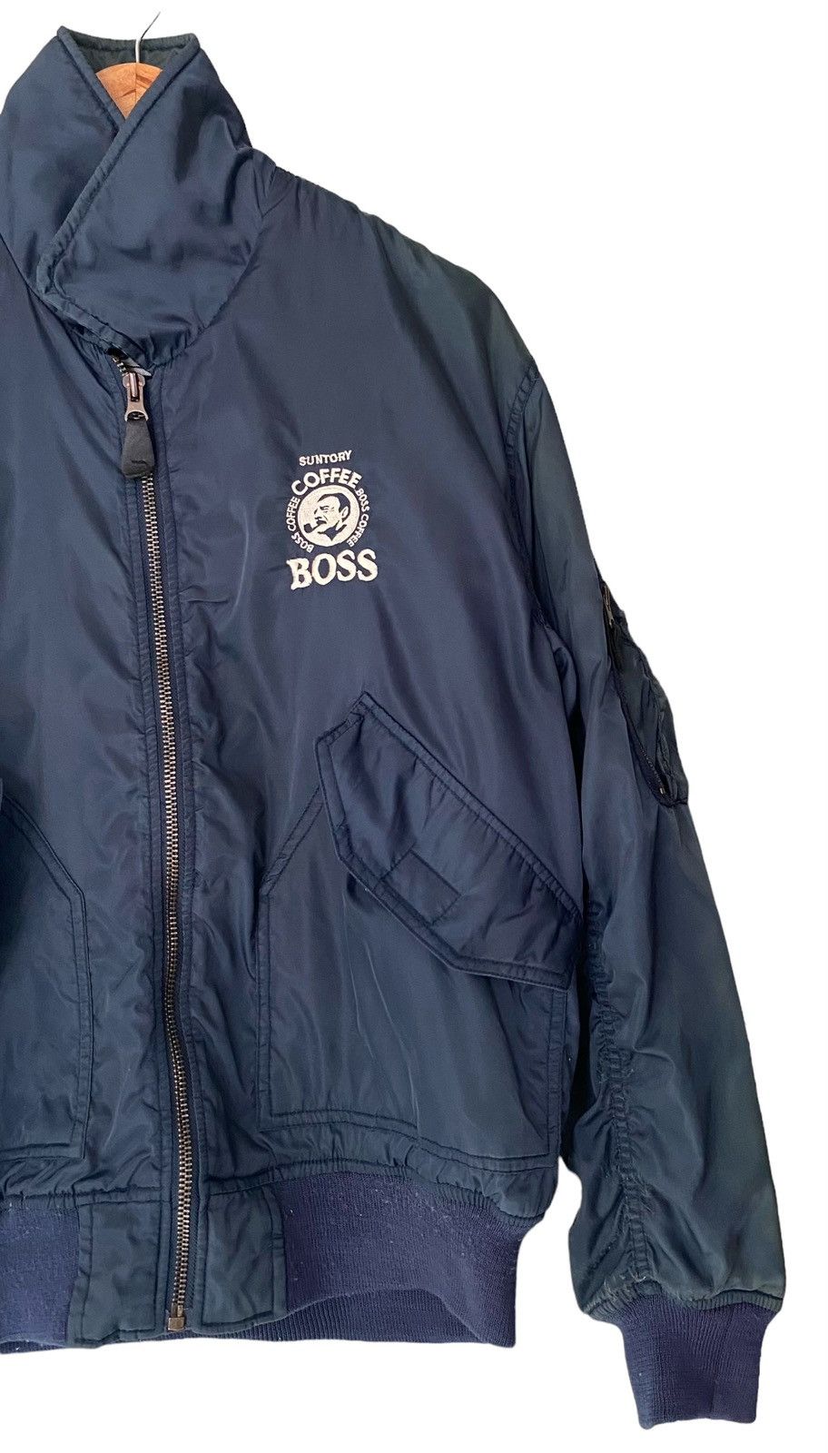 Japanese Brand Vintage SUNTORY BOSS coffee Bomber Jacket Size US M / EU 48-50 / 2 - 2 Thumbnail