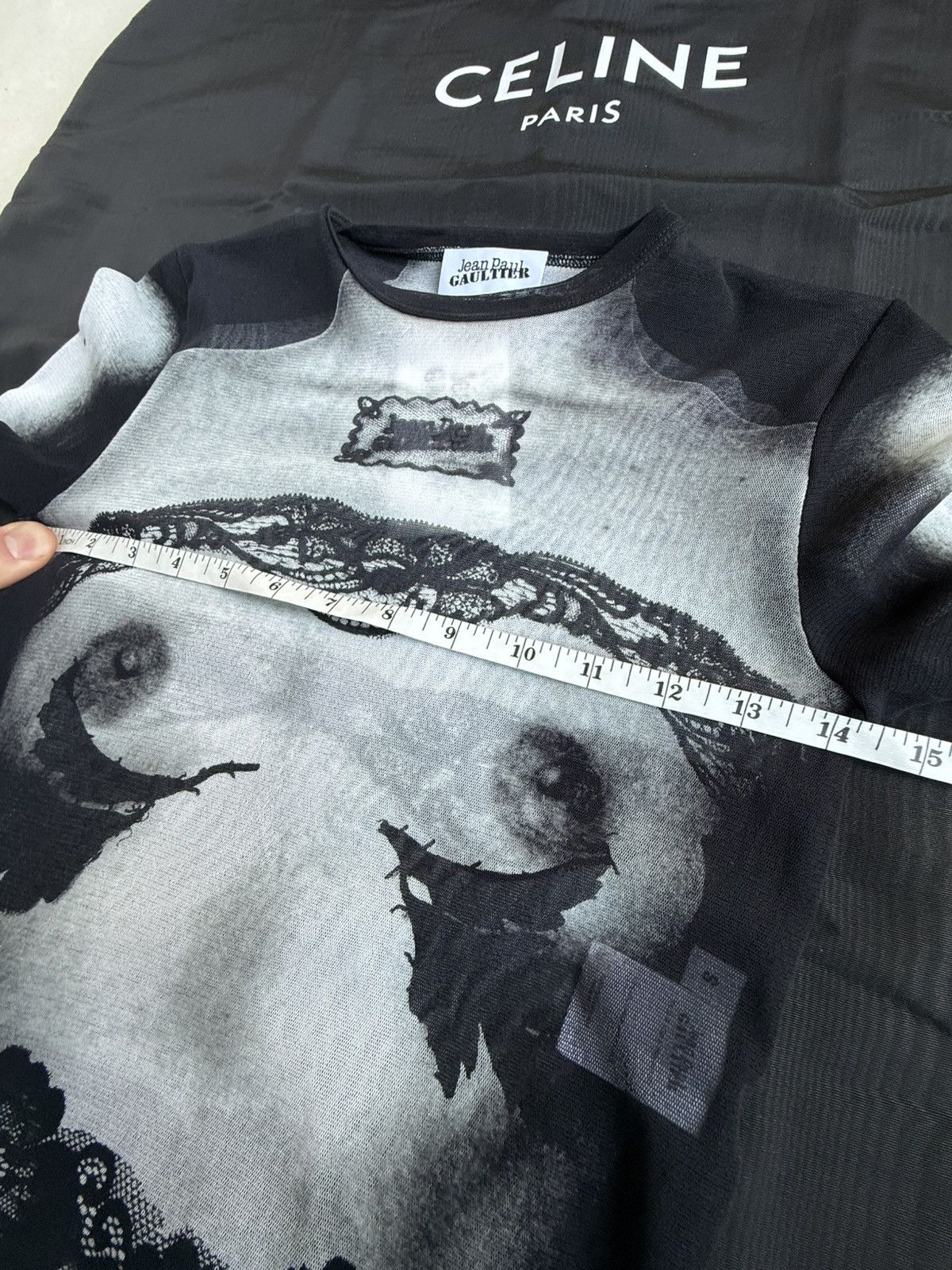 Jean Paul Gaultier Jean Paul Gautier bodysuit tits & ass sheer t shirt $500 S Size US S / EU 44-46 / 1 - 4 Thumbnail