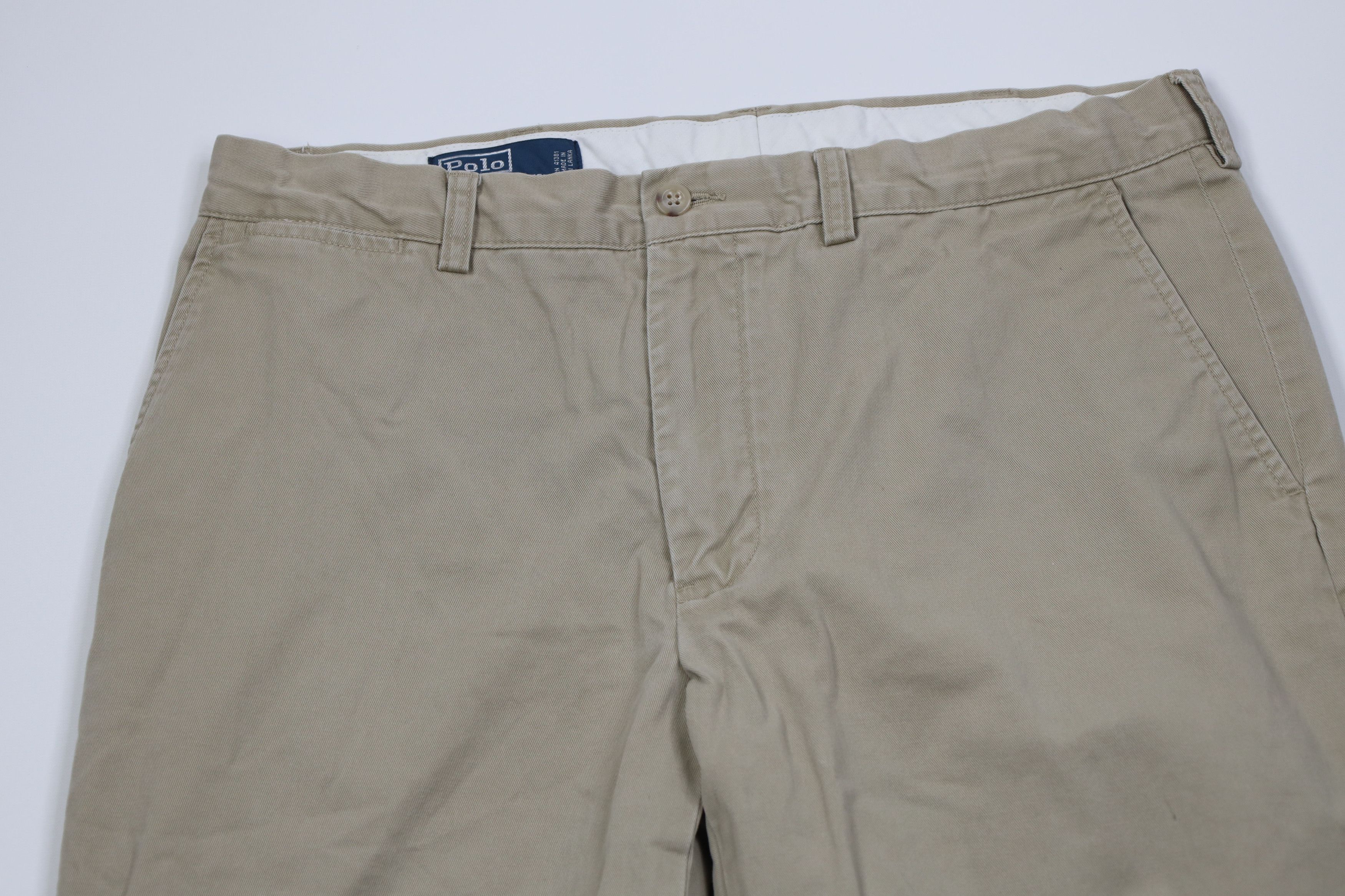 Polo Ralph Lauren Vintage 90s Ralph Lauren Wide Leg Chino Pants Cotton Khaki Size US 34 / EU 50 - 2 Thumbnail