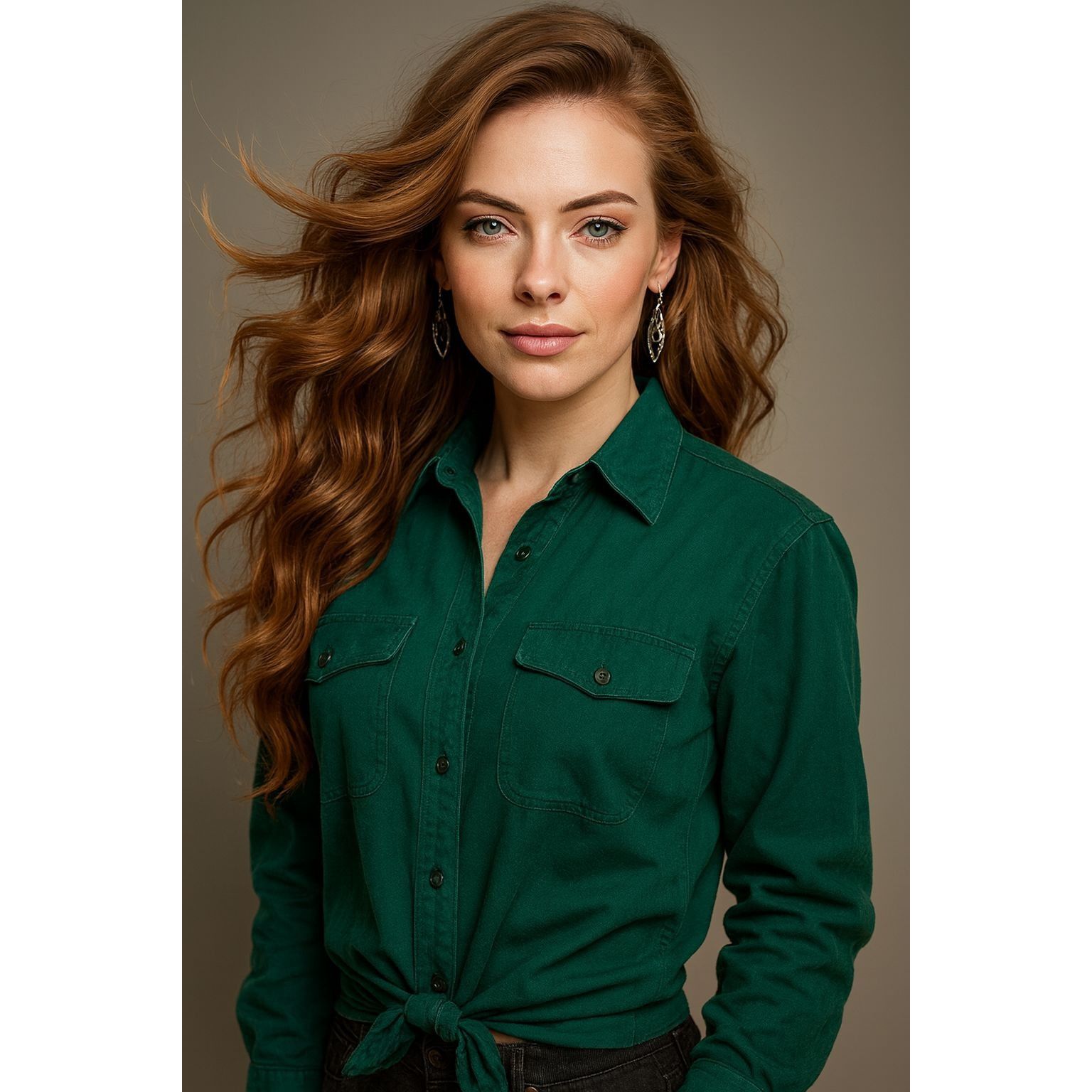 Other Anna And Frank Size S Vintage Green Silk Shirt Pocket Front Size S / US 4 / IT 40 - 3 Thumbnail