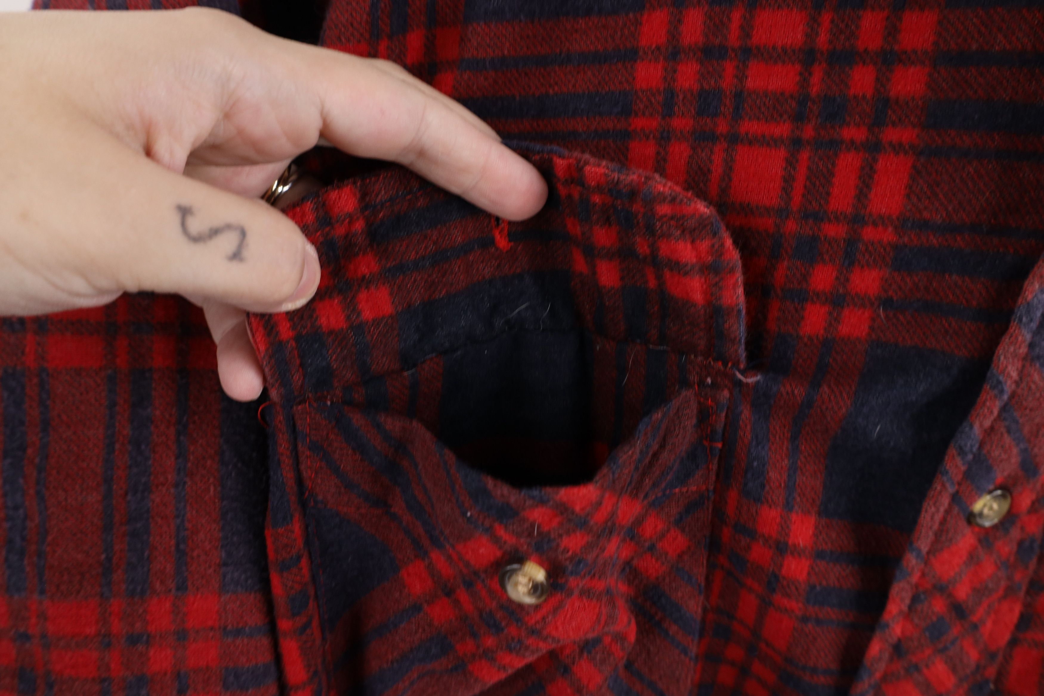 Vintage Vintage 70s Streetwear Quilted Flannel Button Shirt Jacket Size US XL / EU 56 / 4 - 6 Thumbnail