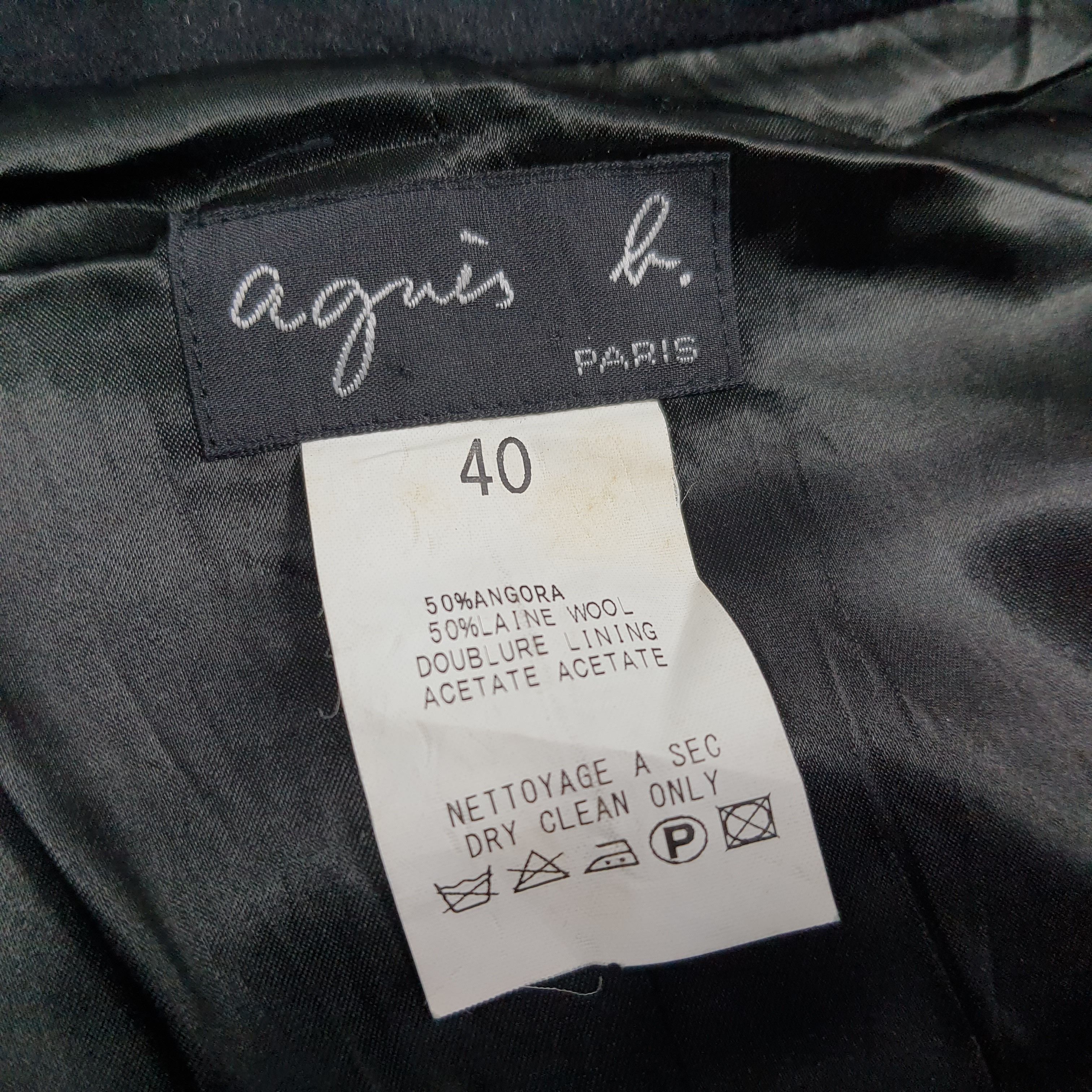 agnes b. Vintage Agnes b. Paris Wool Lined Zipper Jacket C281N10 Size US S / EU 44-46 / 1 - 5 Thumbnail