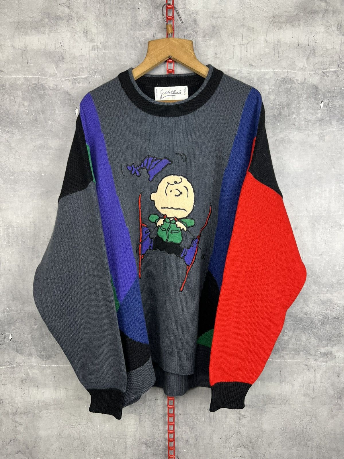 Jean Charles De Castelbajac JC DE CASTELBAJAC 90'S VINTAGE CHARLIE PEANUTS WOOL Sz 54 Size US L / EU 52-54 / 3 - 5 Thumbnail