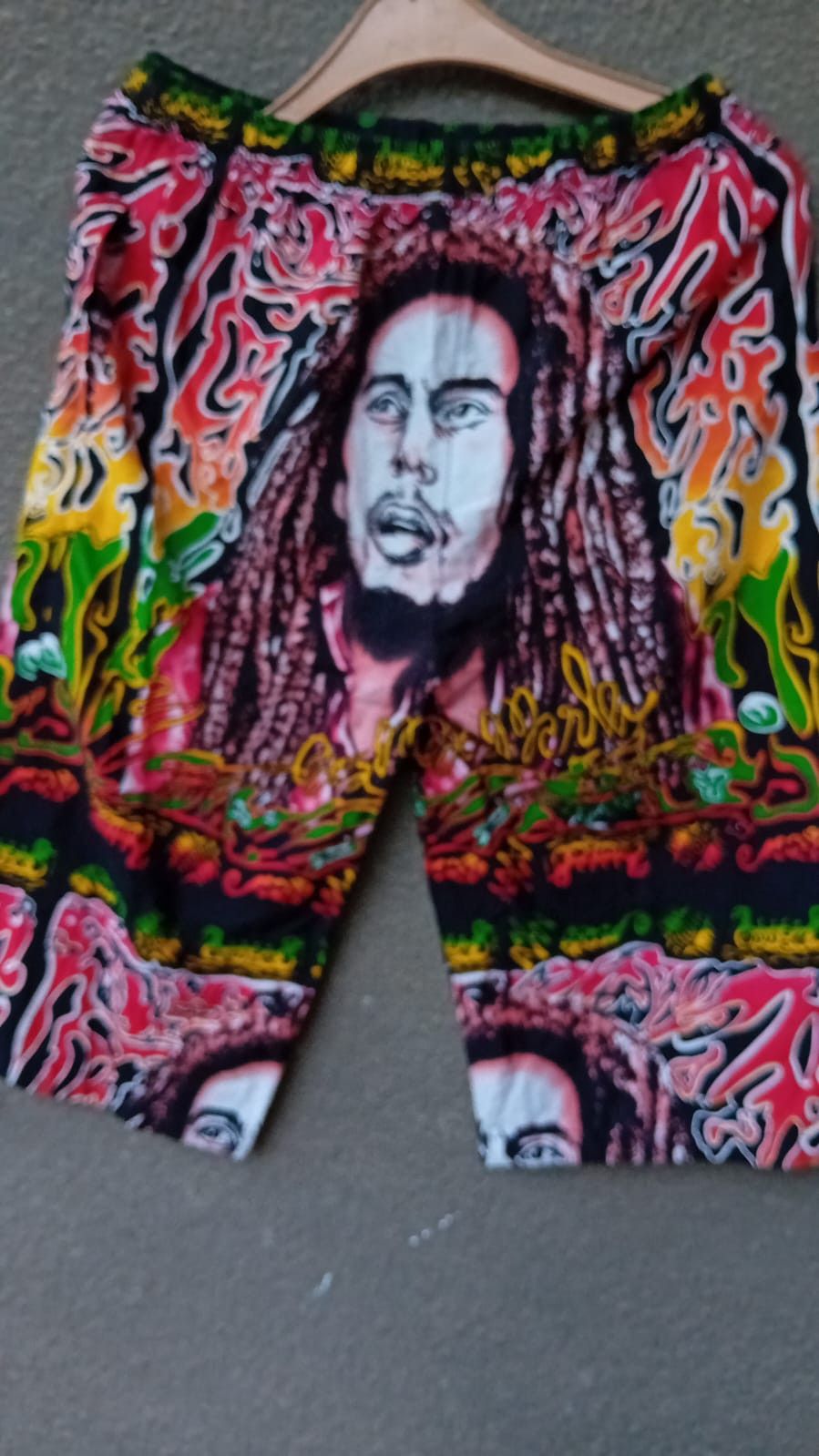 Bob Marley × Vintage Bob Marley Vintage fullprint shorts Raggae Rasta sz W-38cm. Size US 31 - 5 Thumbnail