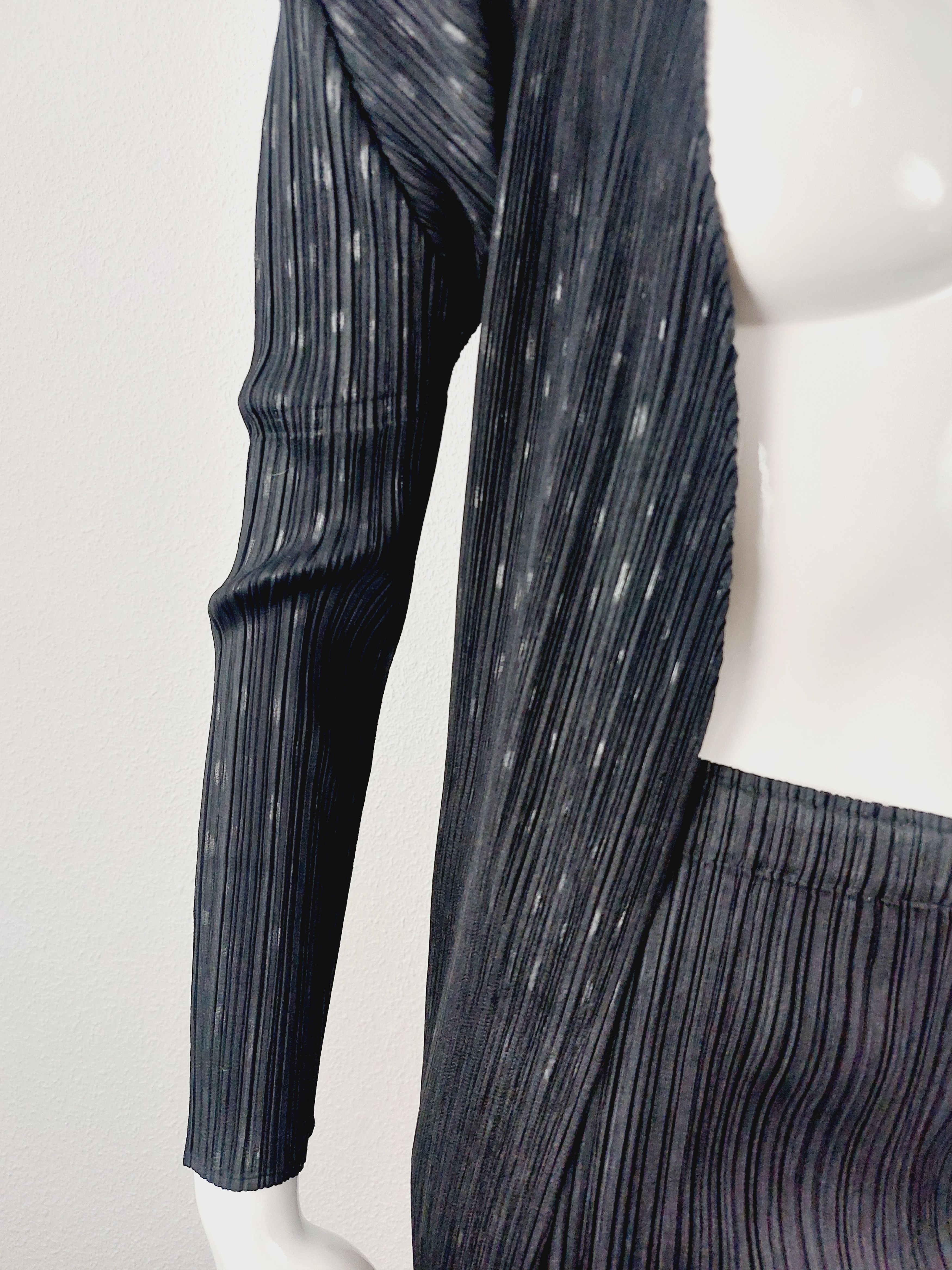 Issey Miyake Issey Miyake Pleats Please Dot Dotted Black Blazer Jacket Size ONE SIZE - 7 Thumbnail