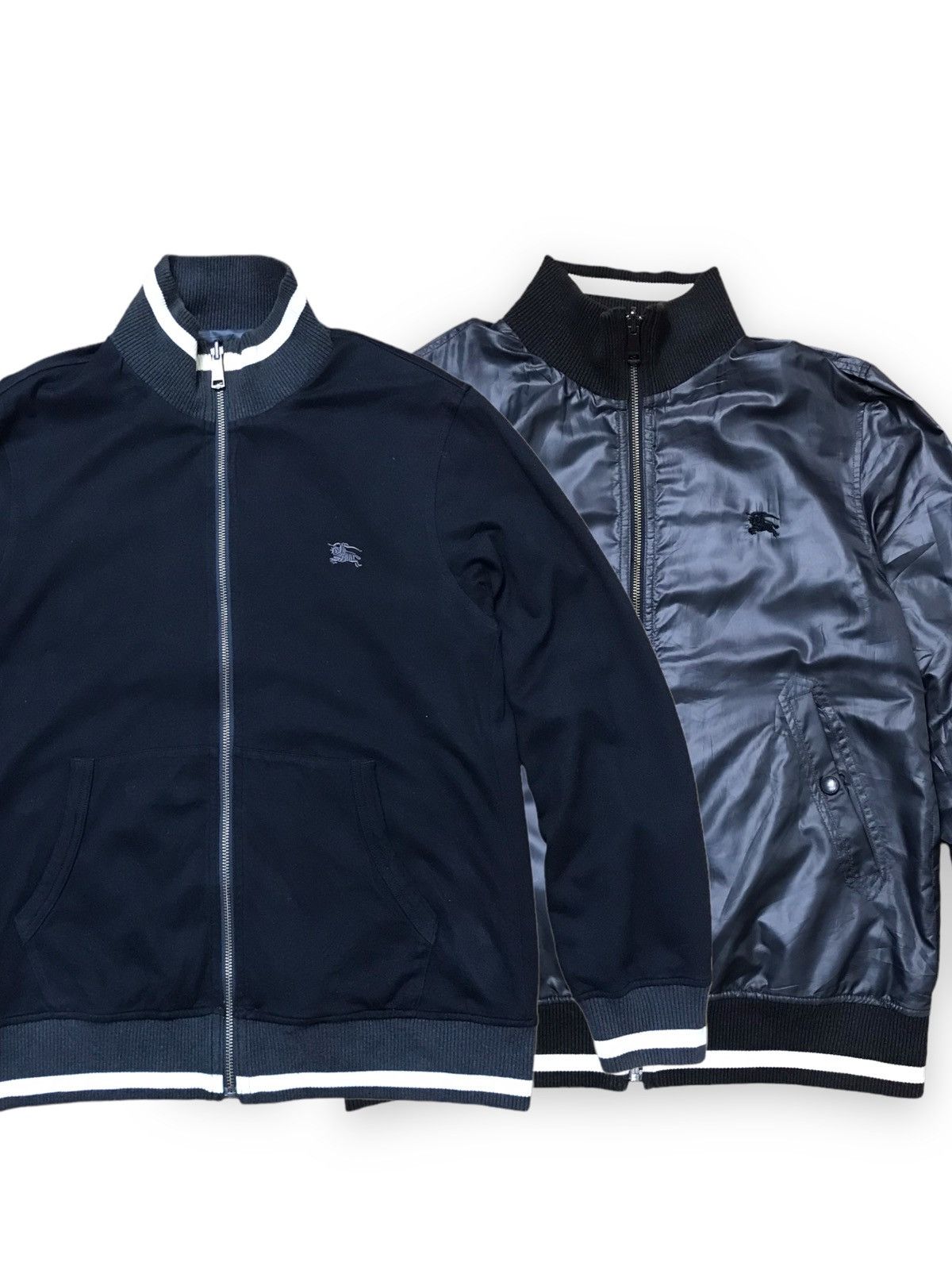 ジャケット・アウター BURBERRY BLACK LABEL BMP76-707-09 size L Burberry Black Label Down Jacket pocket zipper logo size L fashion