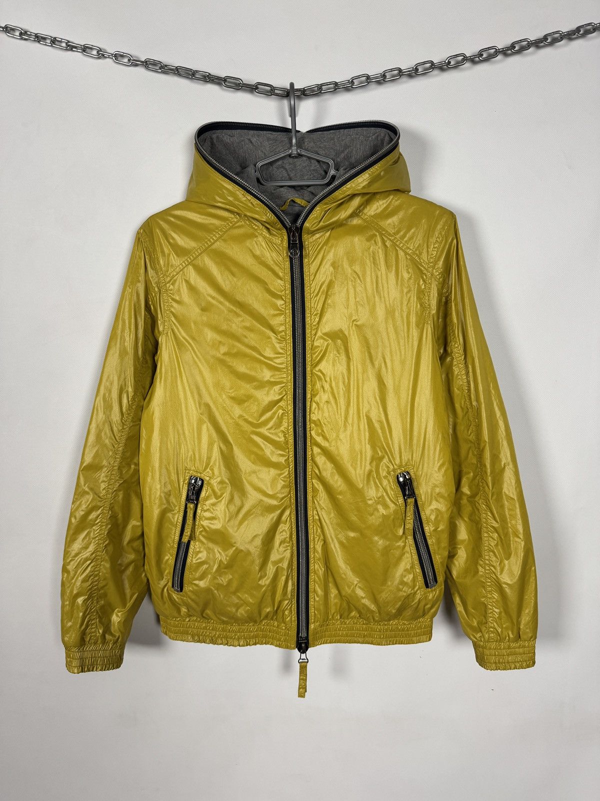 Duvetica Men’s Duvetica Hooded Zip Up Yellow Down Jacket Italy Sz 48 Size US M / EU 48-50 / 2 - 1 Thumbnail