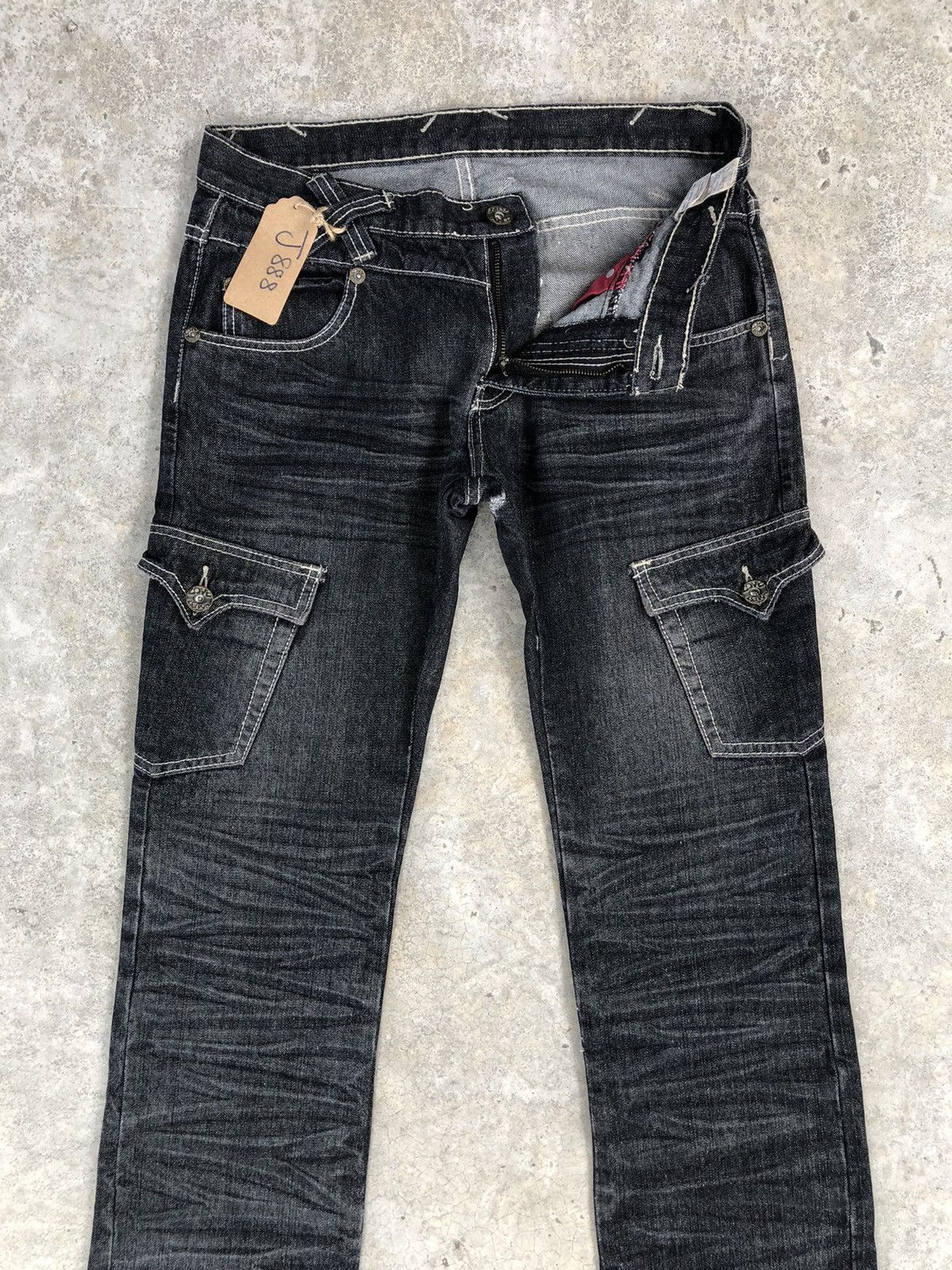 Japanese Brand Japanese Daily News Flared Jeans Distressed Jeans Size US 32 / EU 48 - 3 Thumbnail