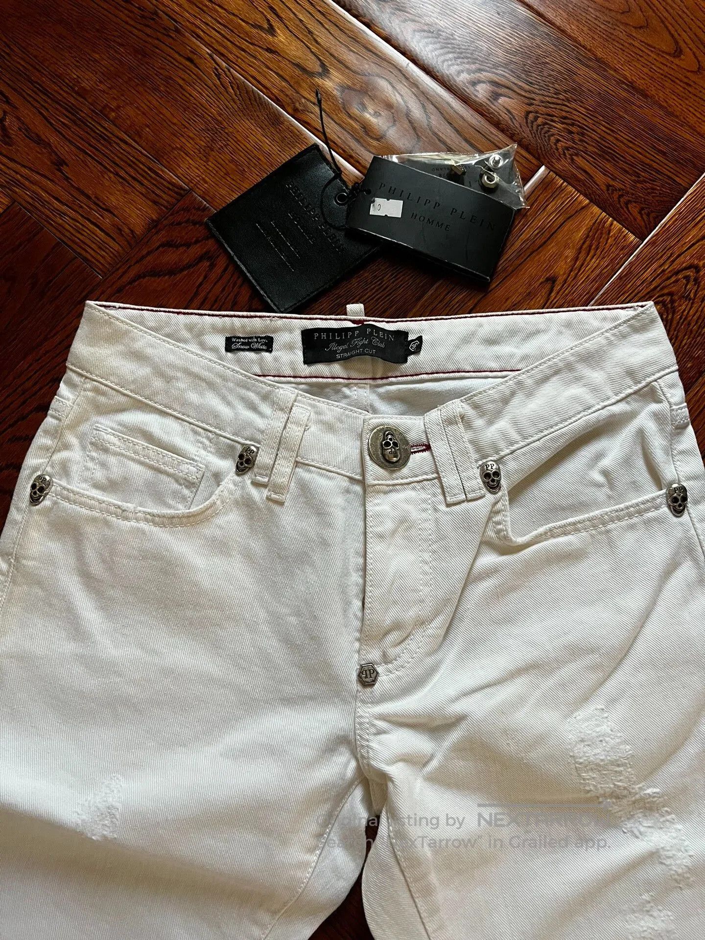 Philipp Plein Philipp Plein Men's Skull Denim Shorts. Size US 30 / EU 46 - 3 Thumbnail