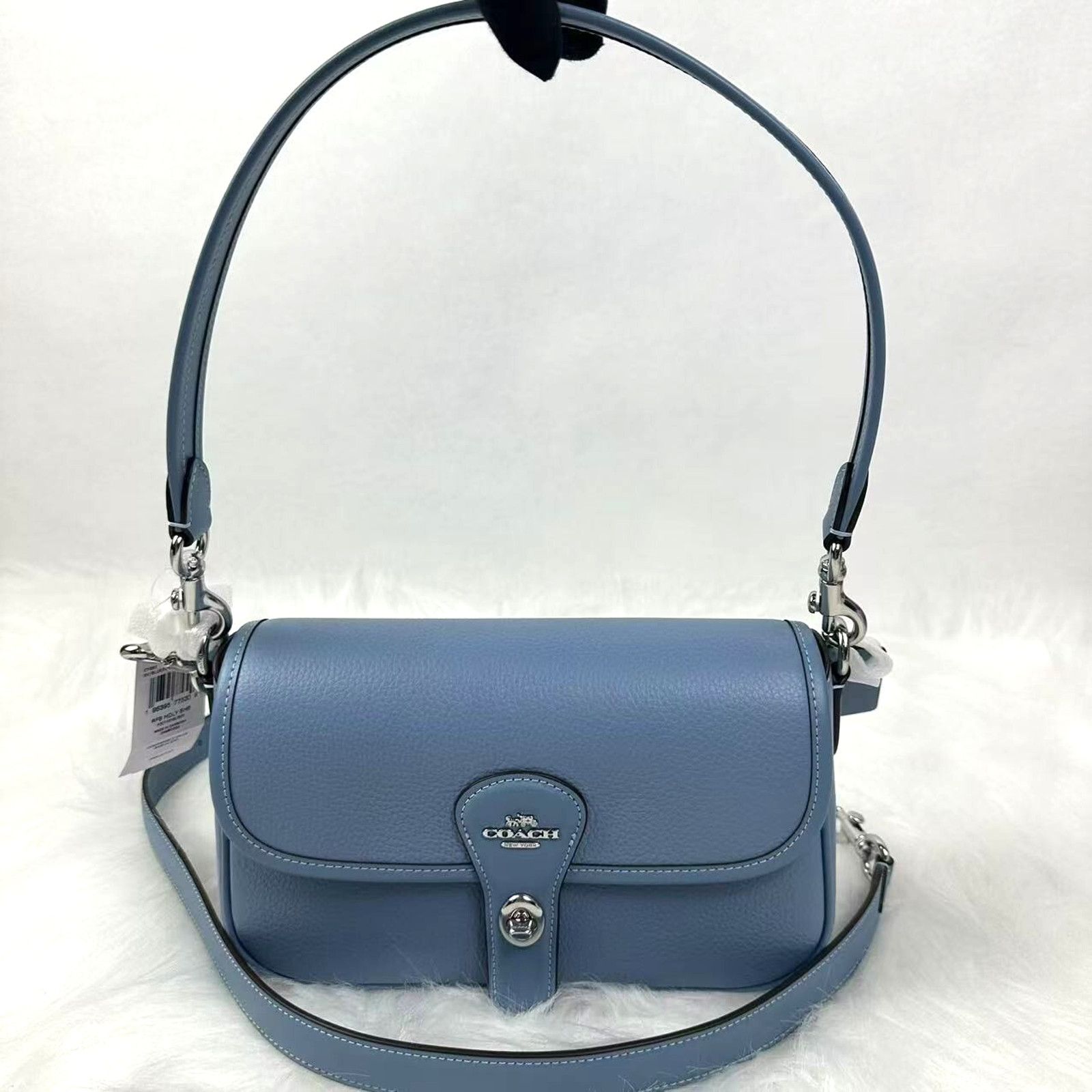 Coach Hadley Shoulder Crossbody Bag In Leather Bluebell Nwt, Women's