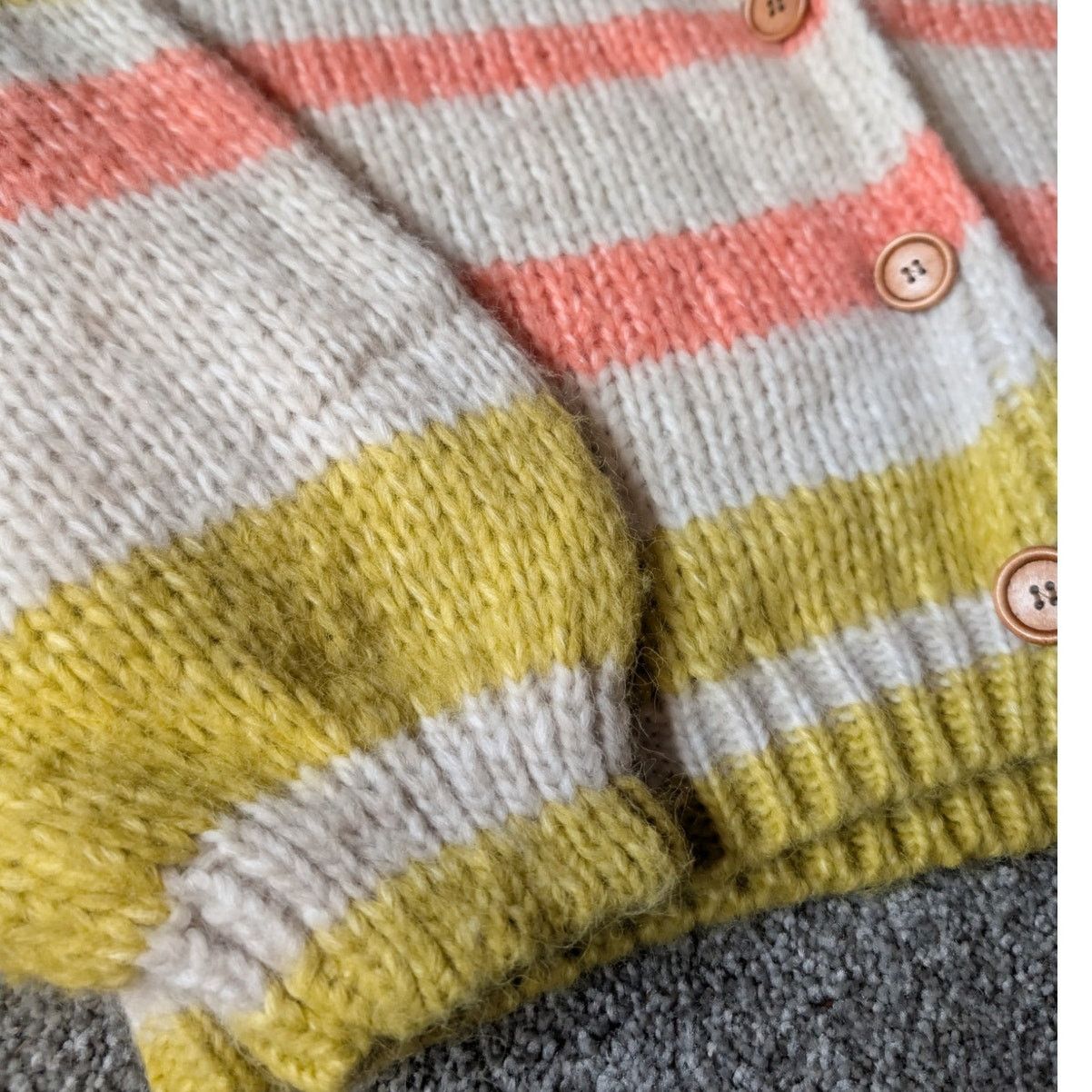 Other "Hannah Banana" Striped Boho Sweater w Wood Buttons by Lush Size S / US 4 / IT 40 - 4 Thumbnail