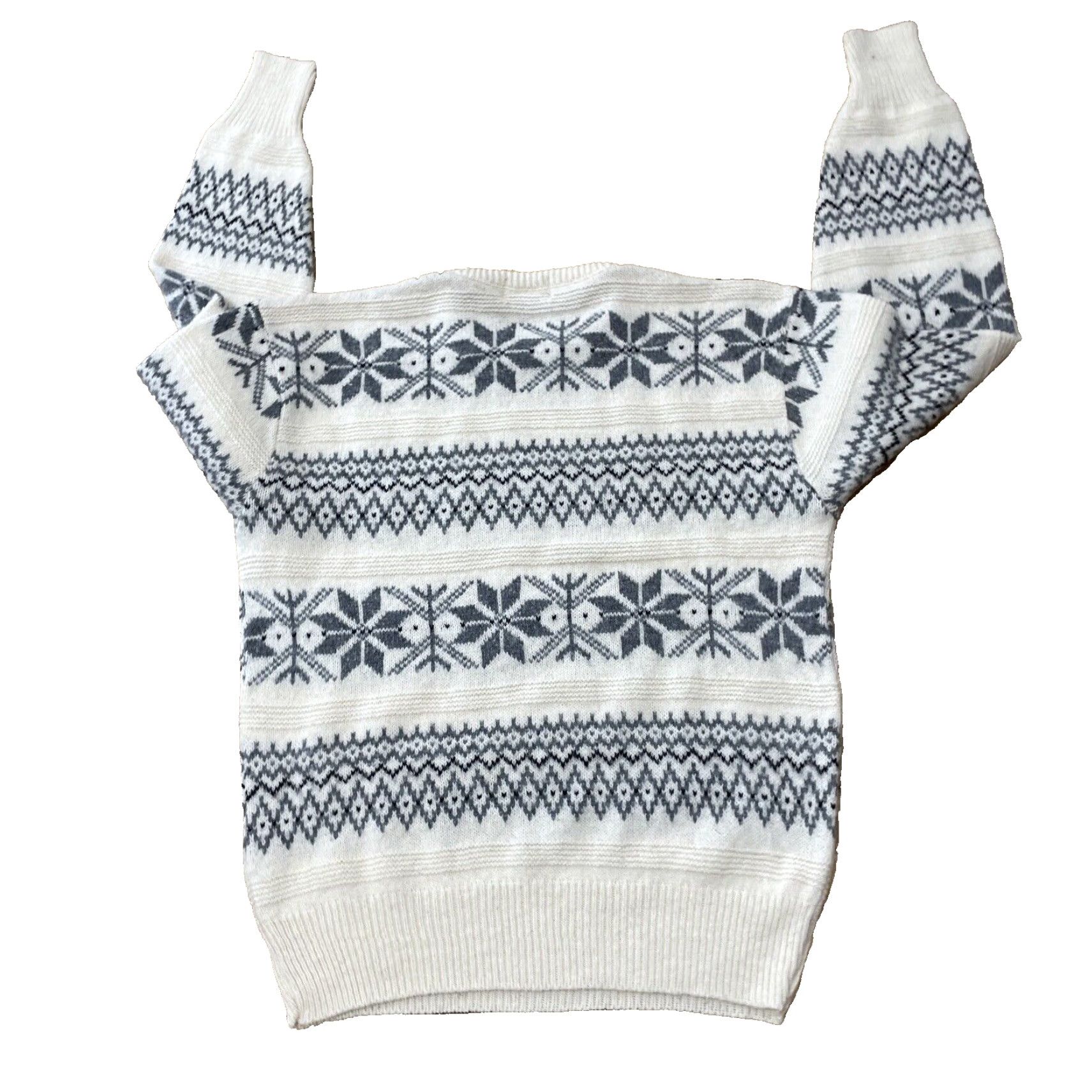 Vintage VINTAGE American Hero Wool Sweater Men M Cream Fair Isle Diamond 90s Preppy Holliday FairIsle Knitted Pullover Crew Neck Mens Sweater Size US M / EU 48-50 / 2 - 2 Thumbnail