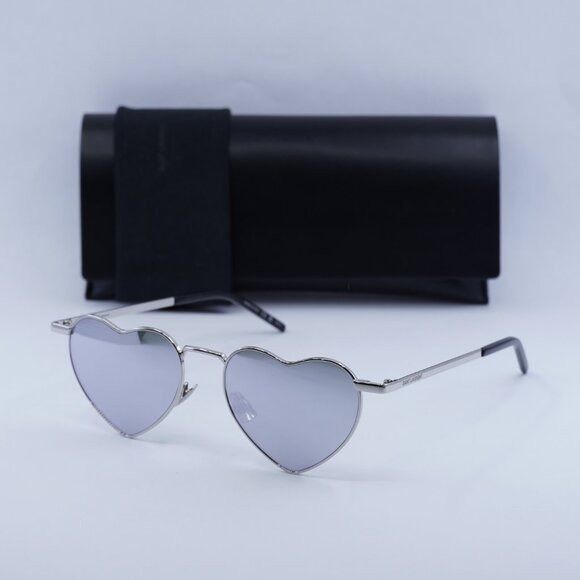 Saint Laurent Paris 🕶️ New Saint Laurent SL301 Lou Lou 003 Sunglasses - Silver Size ONE SIZE - 2 Thumbnail
