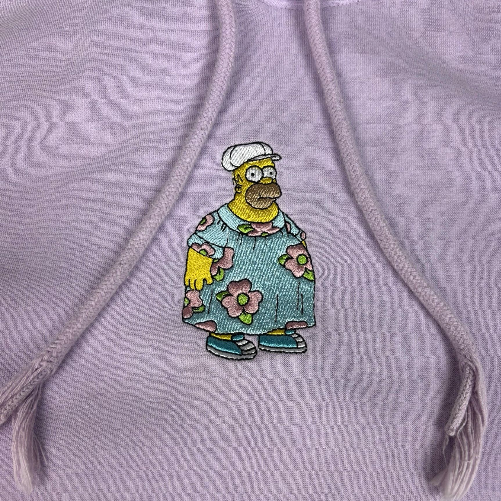 H&M VINTAGE H&M Homer Simpson Purple Hoodie Sweatshirt Small Embroidered Cartoon Mens Hoodie Size US S / EU 44-46 / 1 - 2 Thumbnail