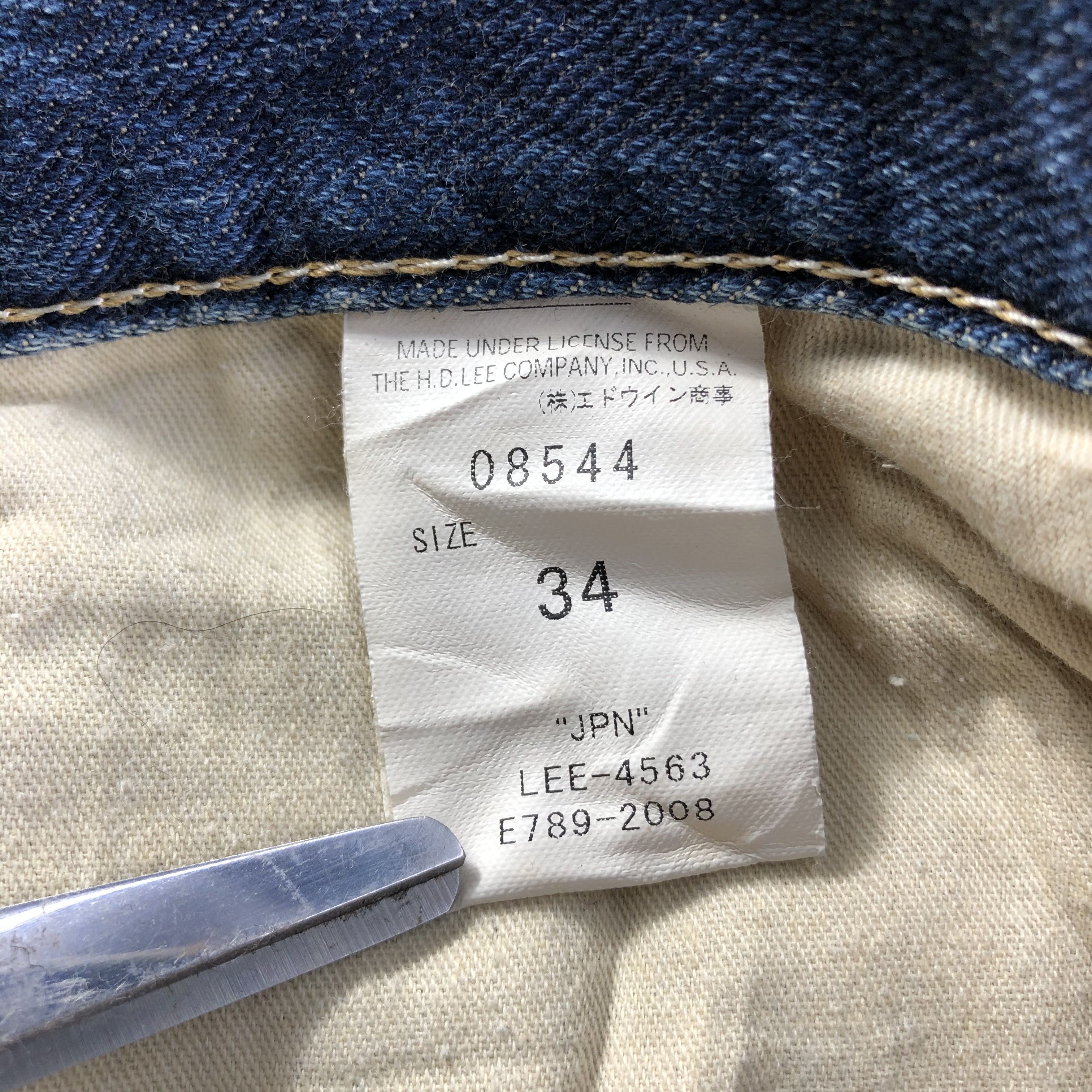 Lee Vintage Blue Wash Lee Jeans-J3565 Size US 36 / EU 52 - 10 Thumbnail