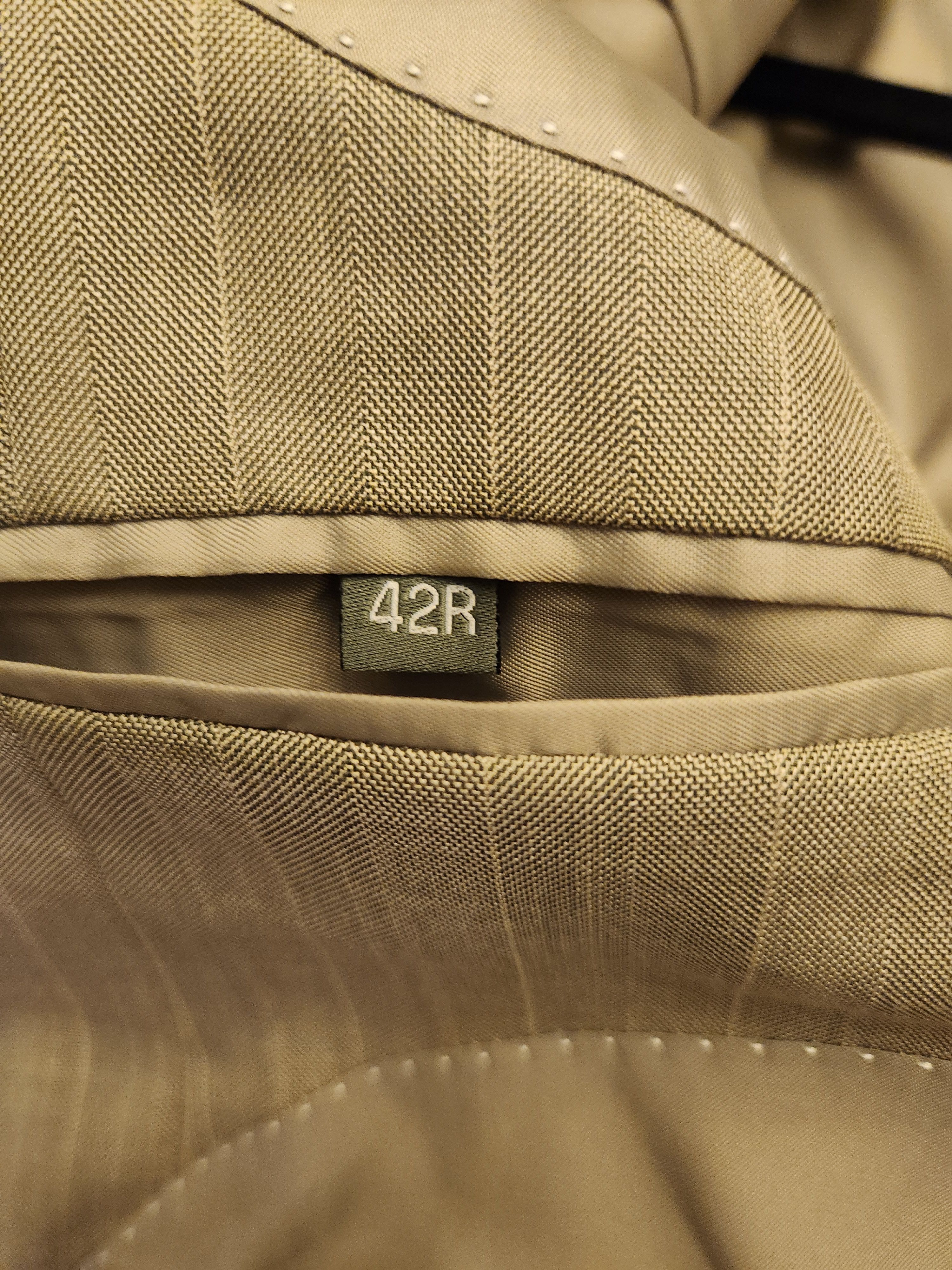 Other NWT Zandello Hand Tailored Gray Pinstriped Blazer Size 42R - 3 Thumbnail