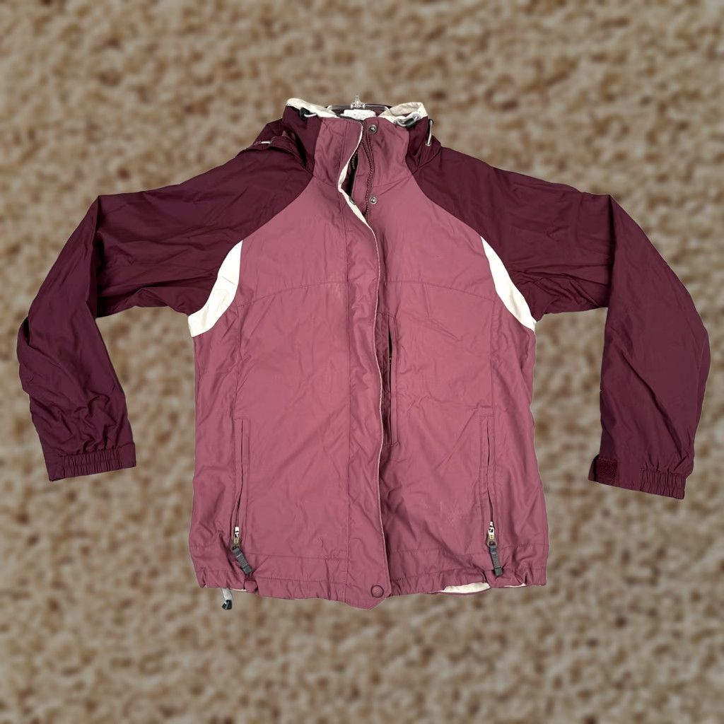 Pinko Columbia Jacket Womens Medium Pink Full Zip Hooded Nylon Vertex Insulated Lightweight Pockets Fall Winter Spring Size M / US 6-8 / IT 42-44 - 1 Thumbnail