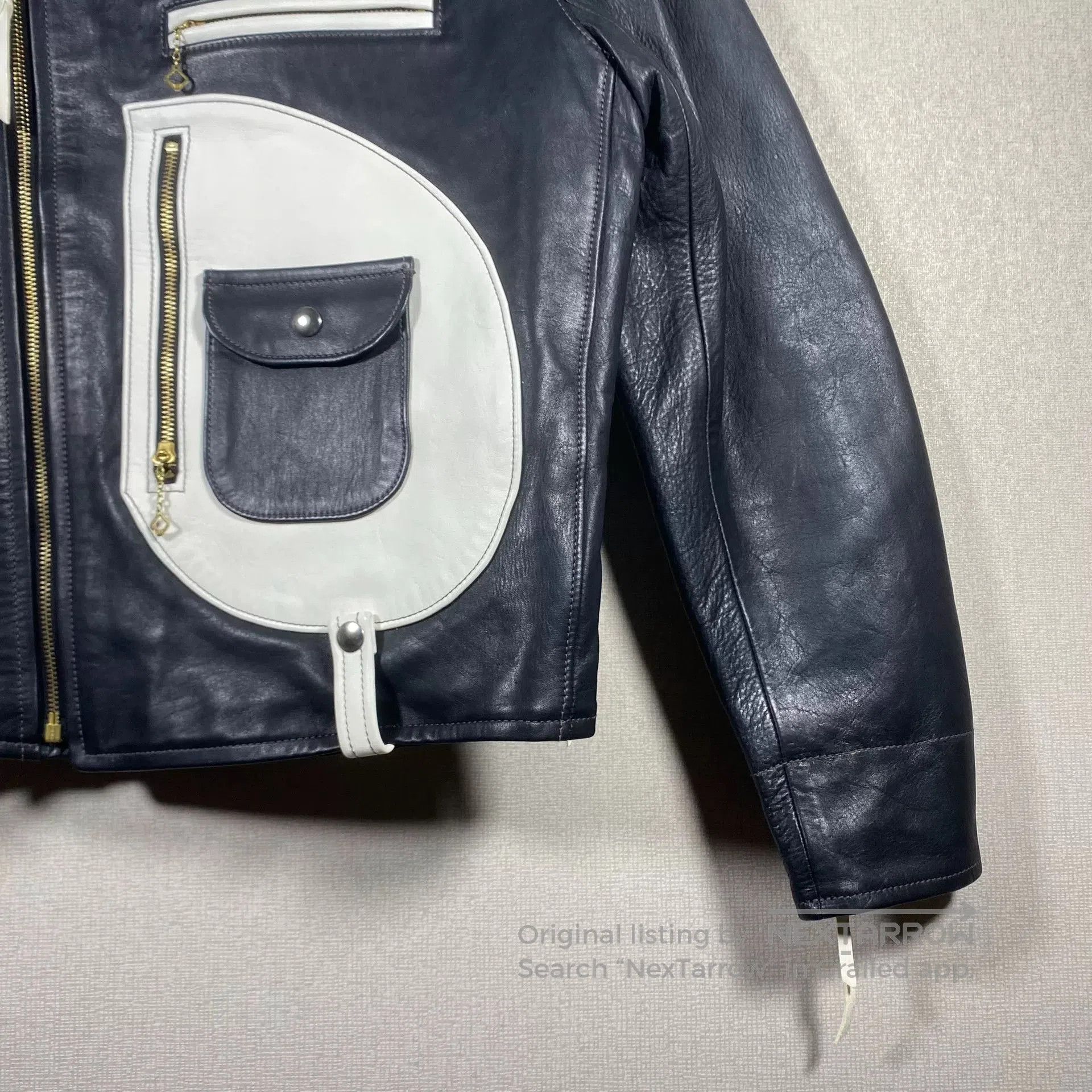 The Real McCoy's The Real McCoys BUCO J-24 Color Block Leather Jacket. Size US M / EU 48-50 / 2 - 3 Thumbnail
