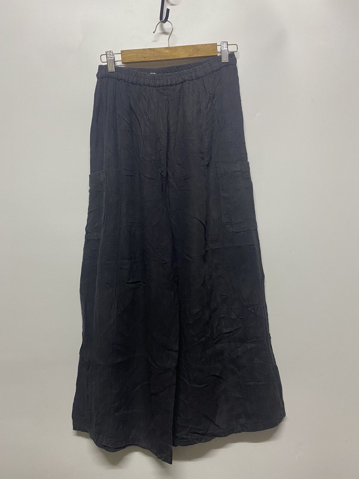 Japanese Brand Ethnic Label Japanese Brand Drawstring Wide Leg Pocket Size 28" / US 6 / IT 42 - 4 Thumbnail