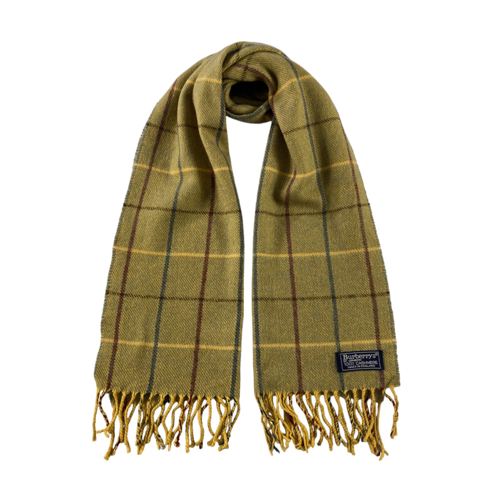 Burberry × Vintage Burberry Scarf / Muffler / Neckwear - WW1506 Size ONE SIZE - 1 Thumbnail
