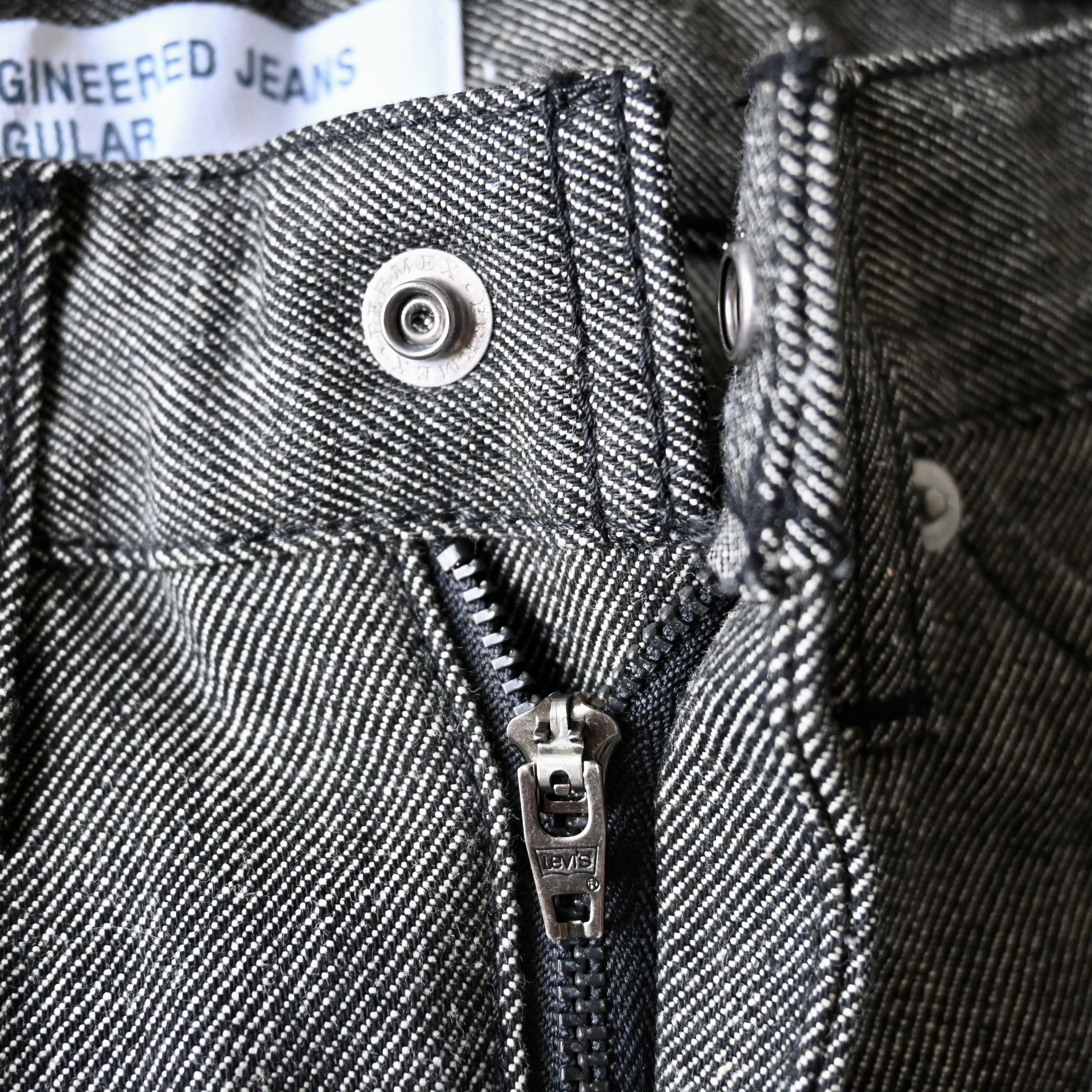 Levi's DEADSTOCK 2000s Levi's ENGINEERED JEANS "REGULAR FIT", black Size 28" / US 6 / IT 42 - 13 Thumbnail