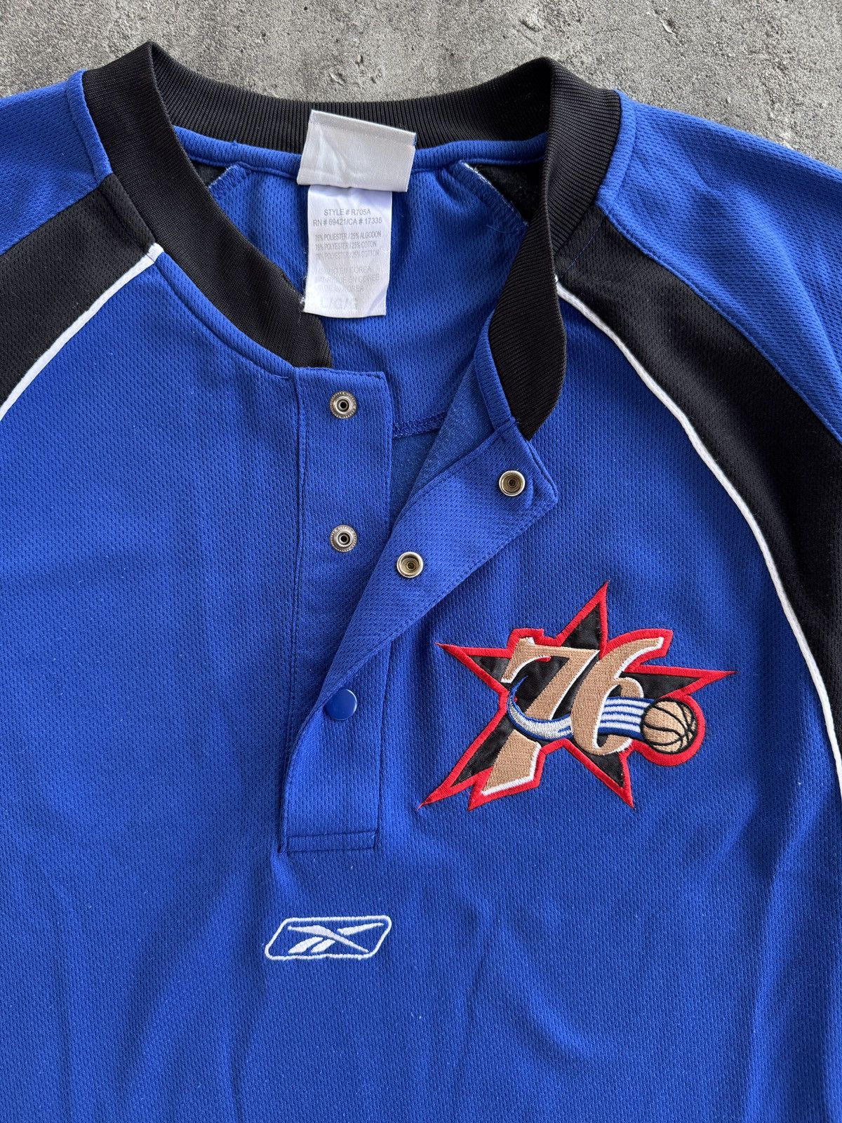 NBA Reebok x Philadelphia 76Ers Sixers NBA Warm Up Jersey Size US XXL / EU 58 / 5 - 9 Thumbnail