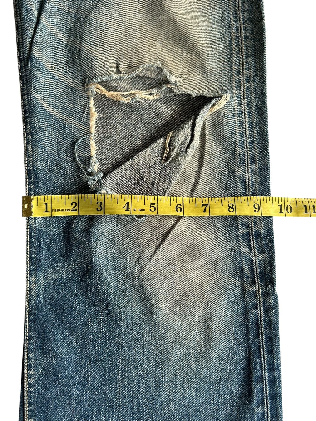 Kapital Vintage Lee Selvedge Japanese Brand Distressed Denim Jeans Size US 31 - 23 Thumbnail
