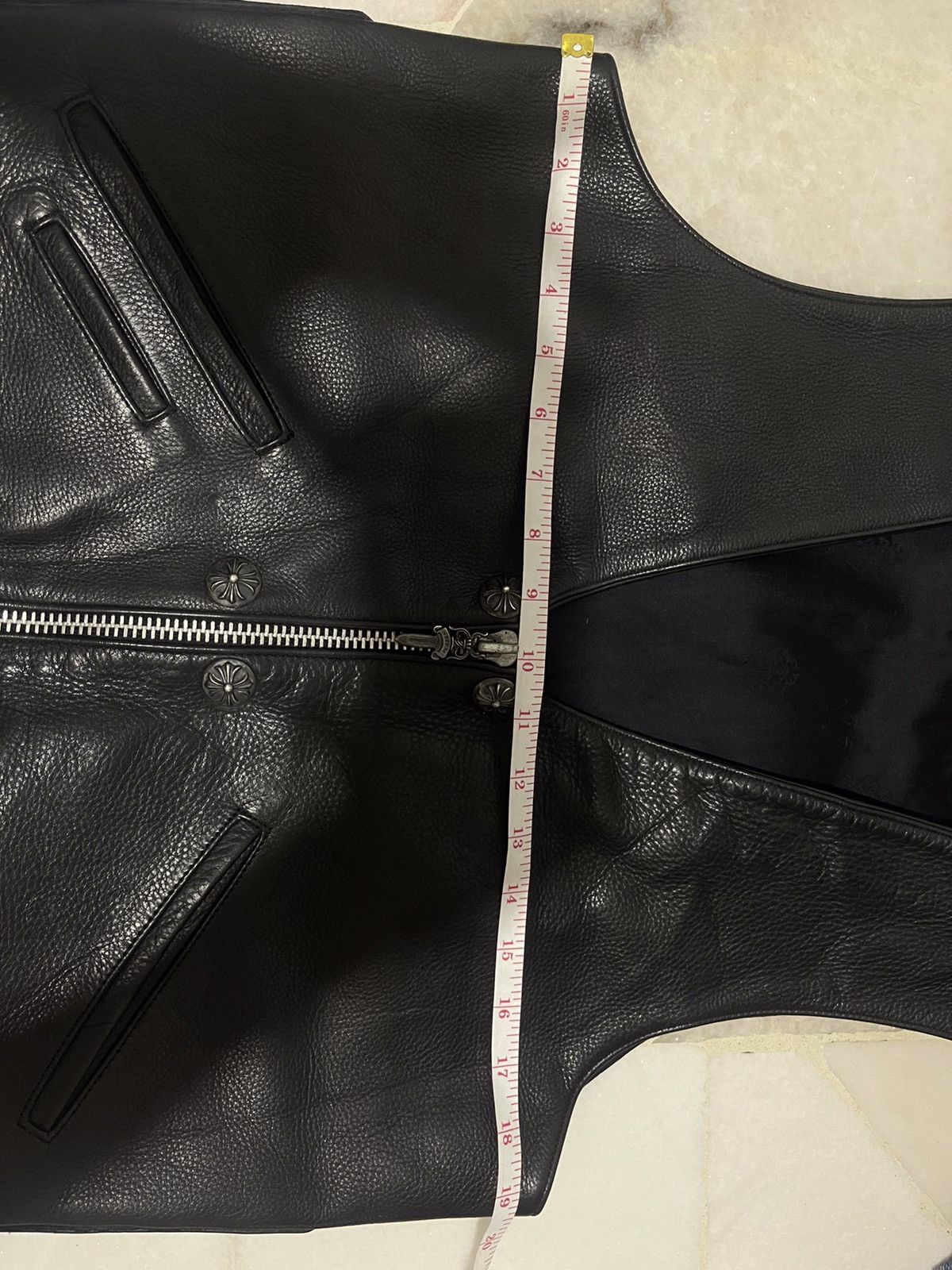 Chrome Hearts 1995 Iconic Chrome Hearts Six Button Leather Vest Size US M / EU 48-50 / 2 - 23 Thumbnail