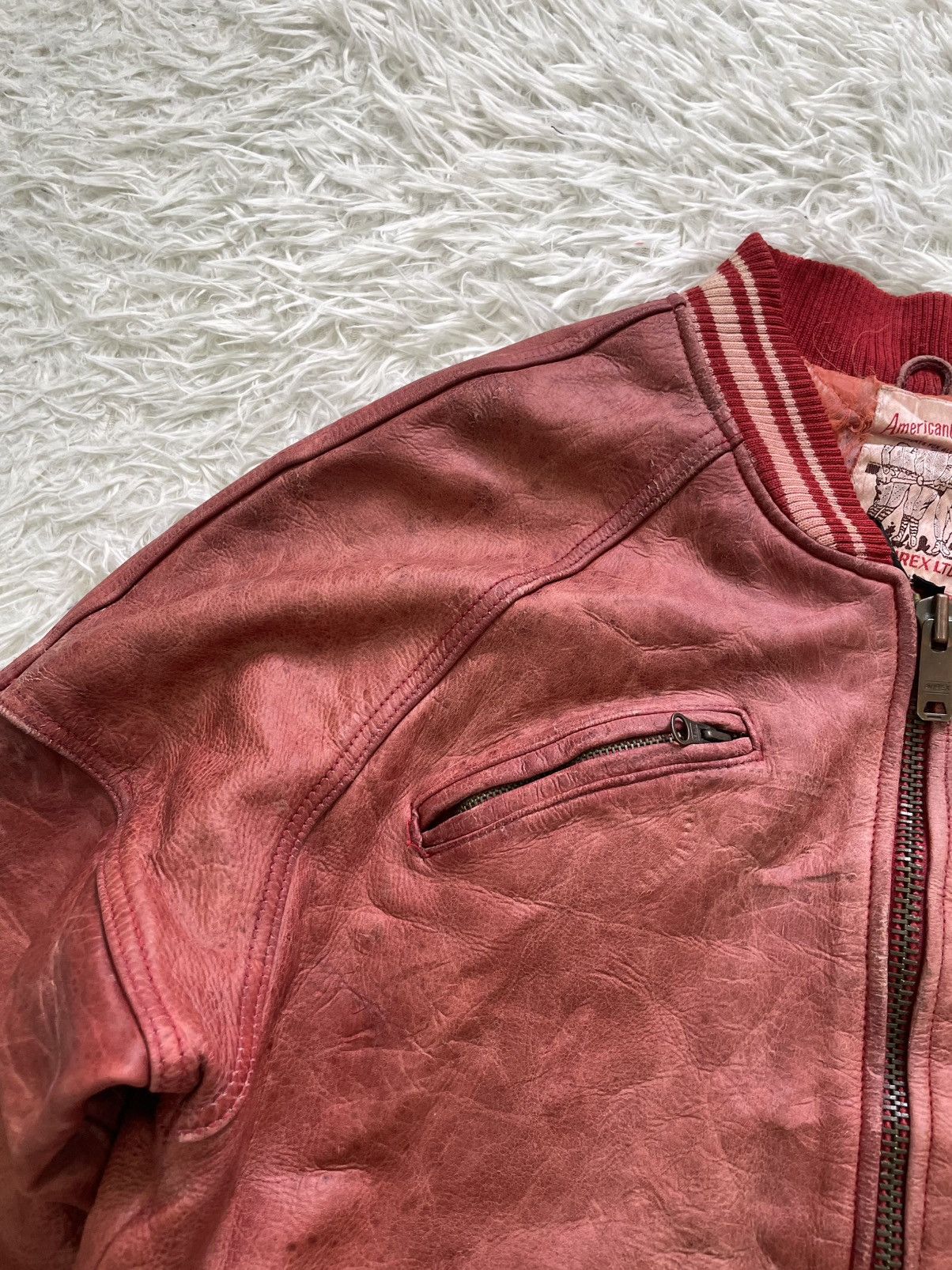 Avirex Vintage Avirex Usa Leather Varsity Jacket Size US M / EU 48-50 / 2 - 6 Thumbnail