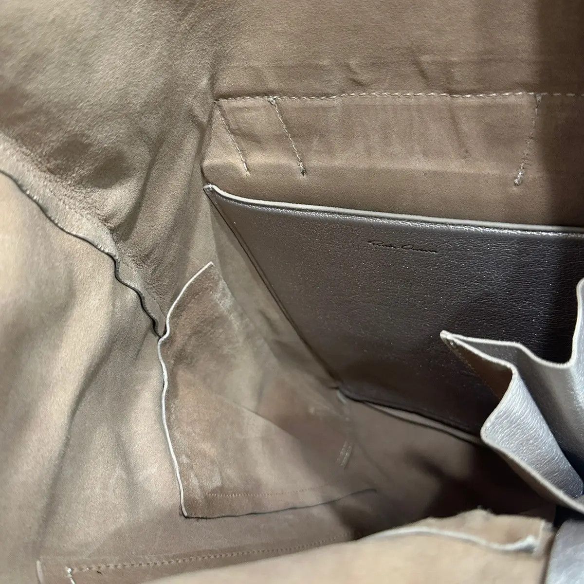 Rick Owens Rick Owens Leather Backpack / Sling Bag Bronze Size ONE SIZE - 7 Thumbnail