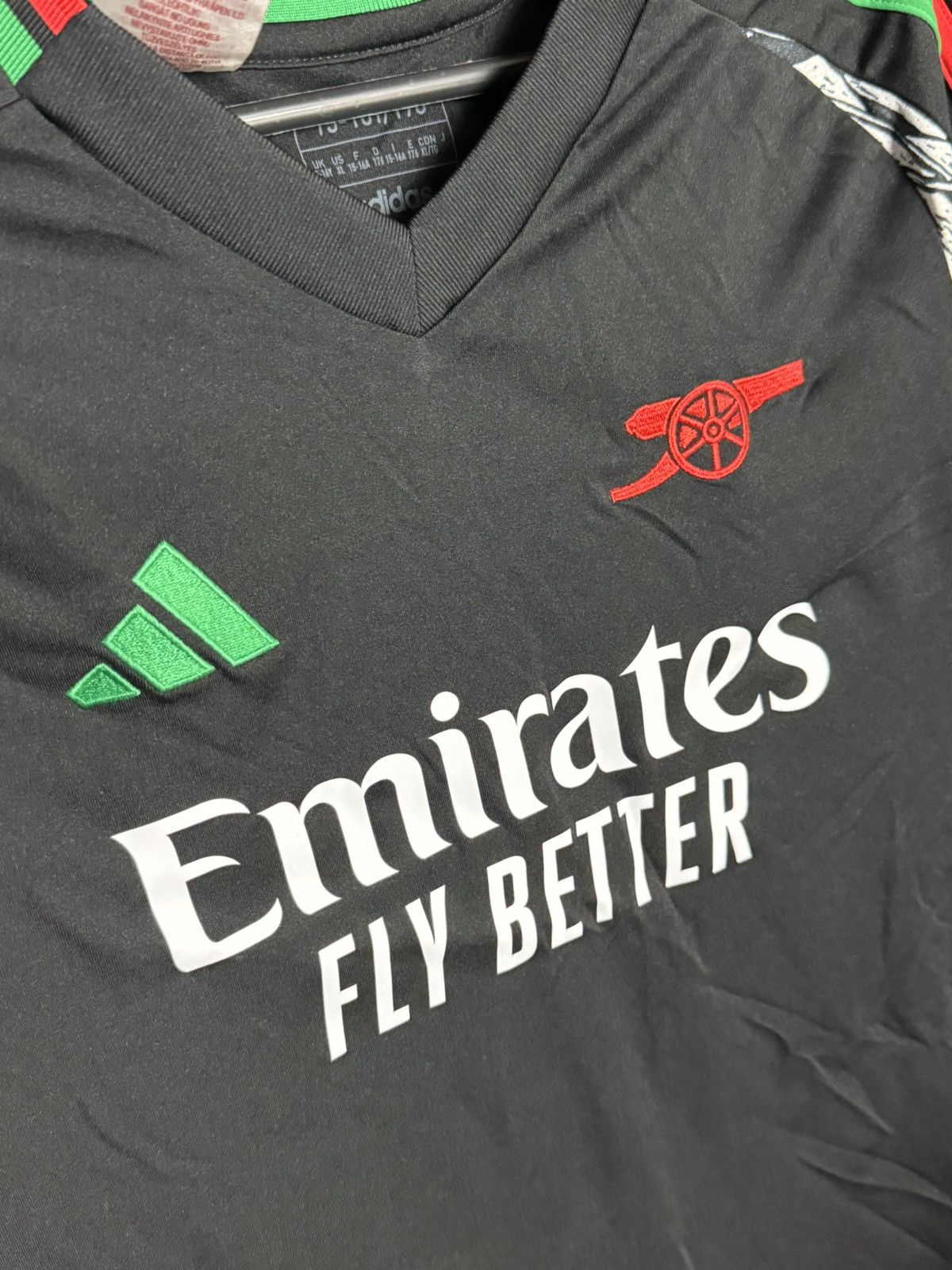 Adidas KIDS New Arsenal 24/25 Away Calafiori Football Jersey Size US S / EU 44-46 / 1 - 4 Thumbnail