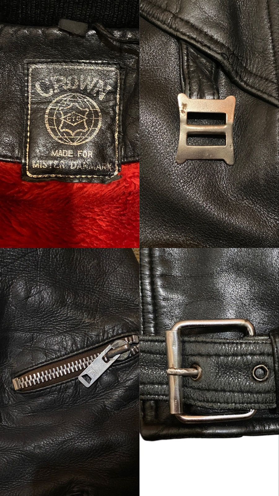 Vintage Rare 80s Death Black Metal Darkthrone Leather Biker Jacket Size US S / EU 44-46 / 1 - 10 Thumbnail