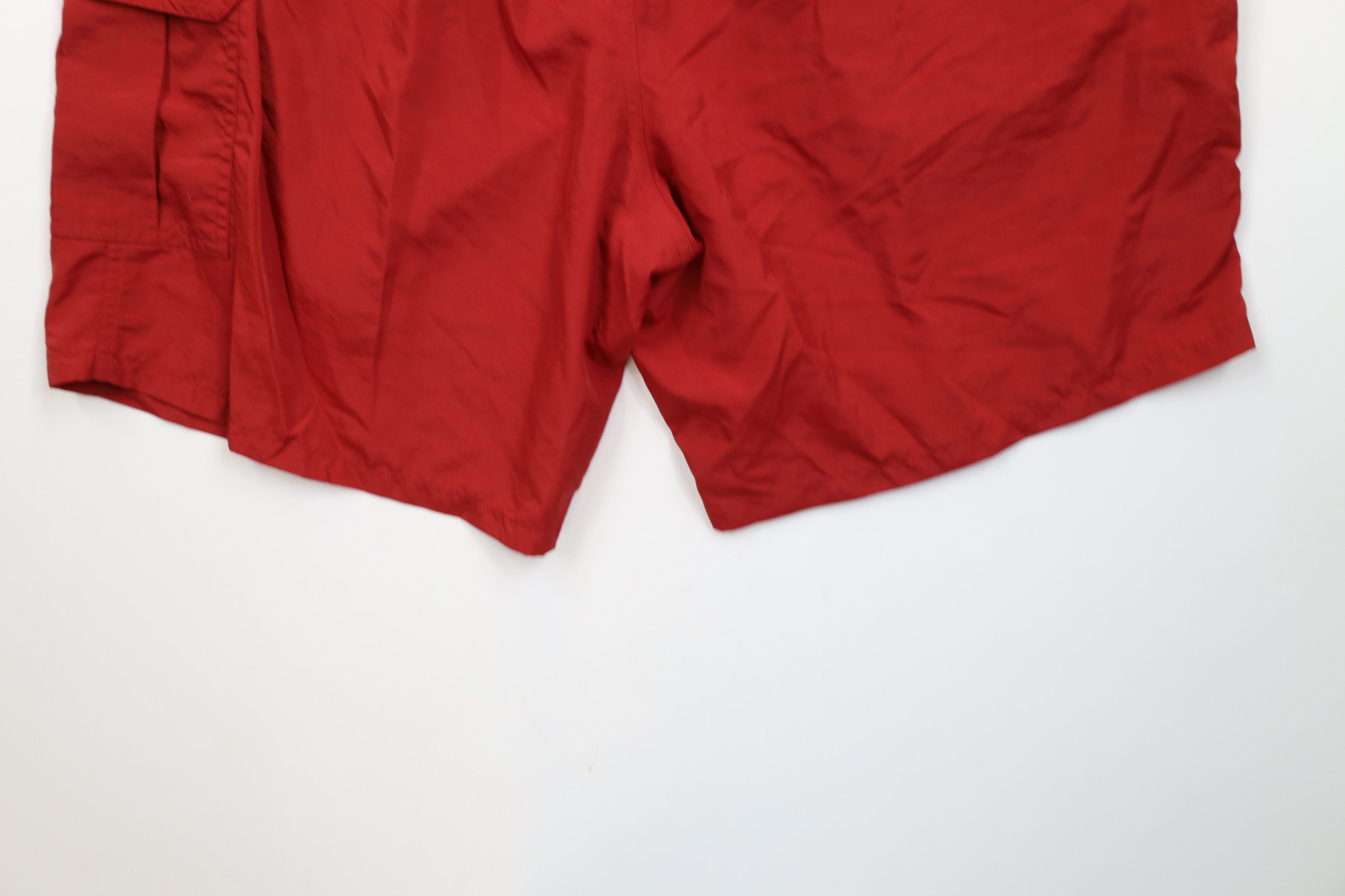 Vintage Vintage 90s Streetwear Packable Trekking Cargo Shorts Red Size US 34 / EU 50 - 12 Thumbnail