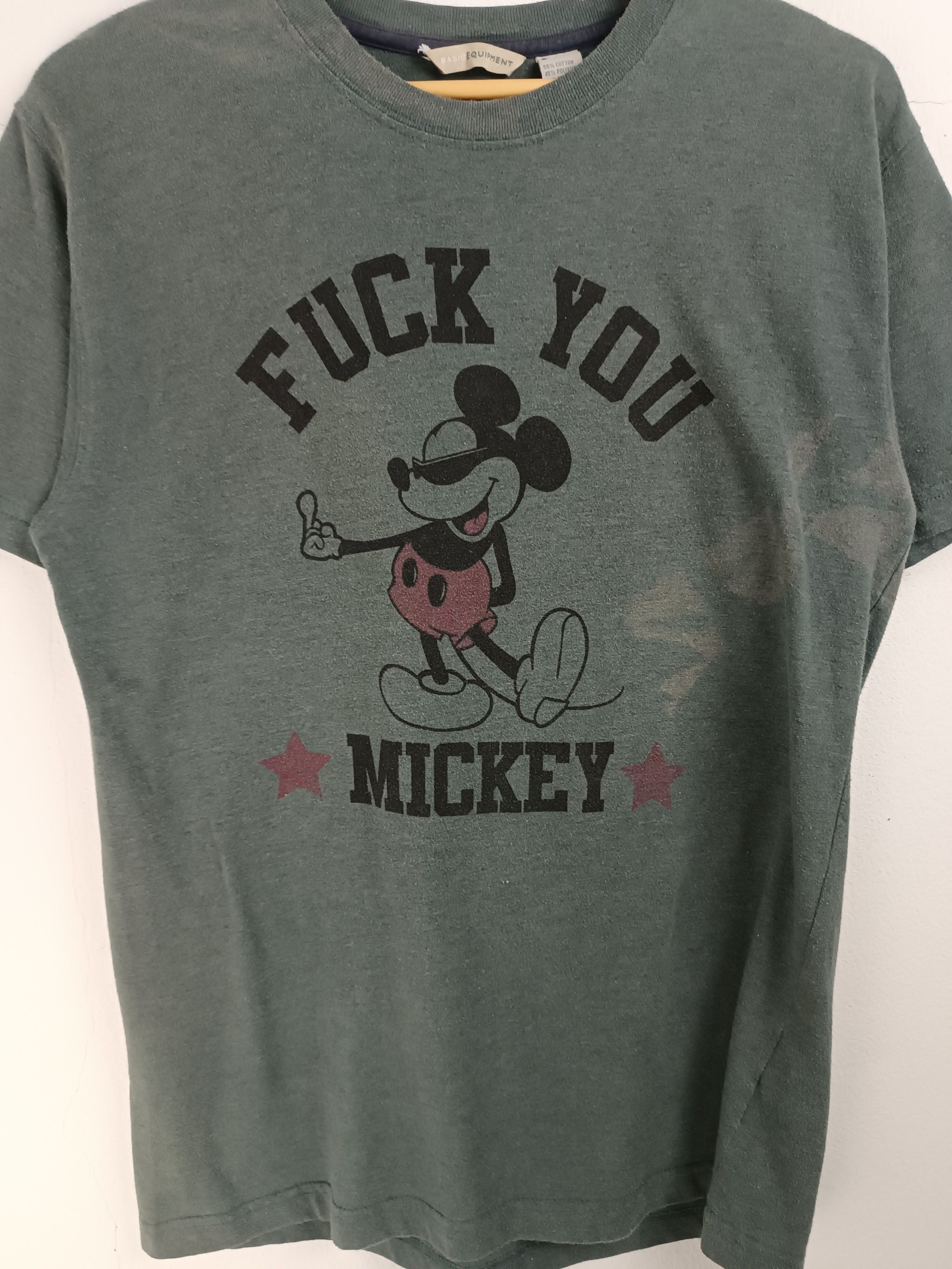 Vintage VINTAGE FUCK YOU MICKEY HUMOR ADULT FUNNY QUOTE TEE Size US M / EU 48-50 / 2 - 8 Thumbnail