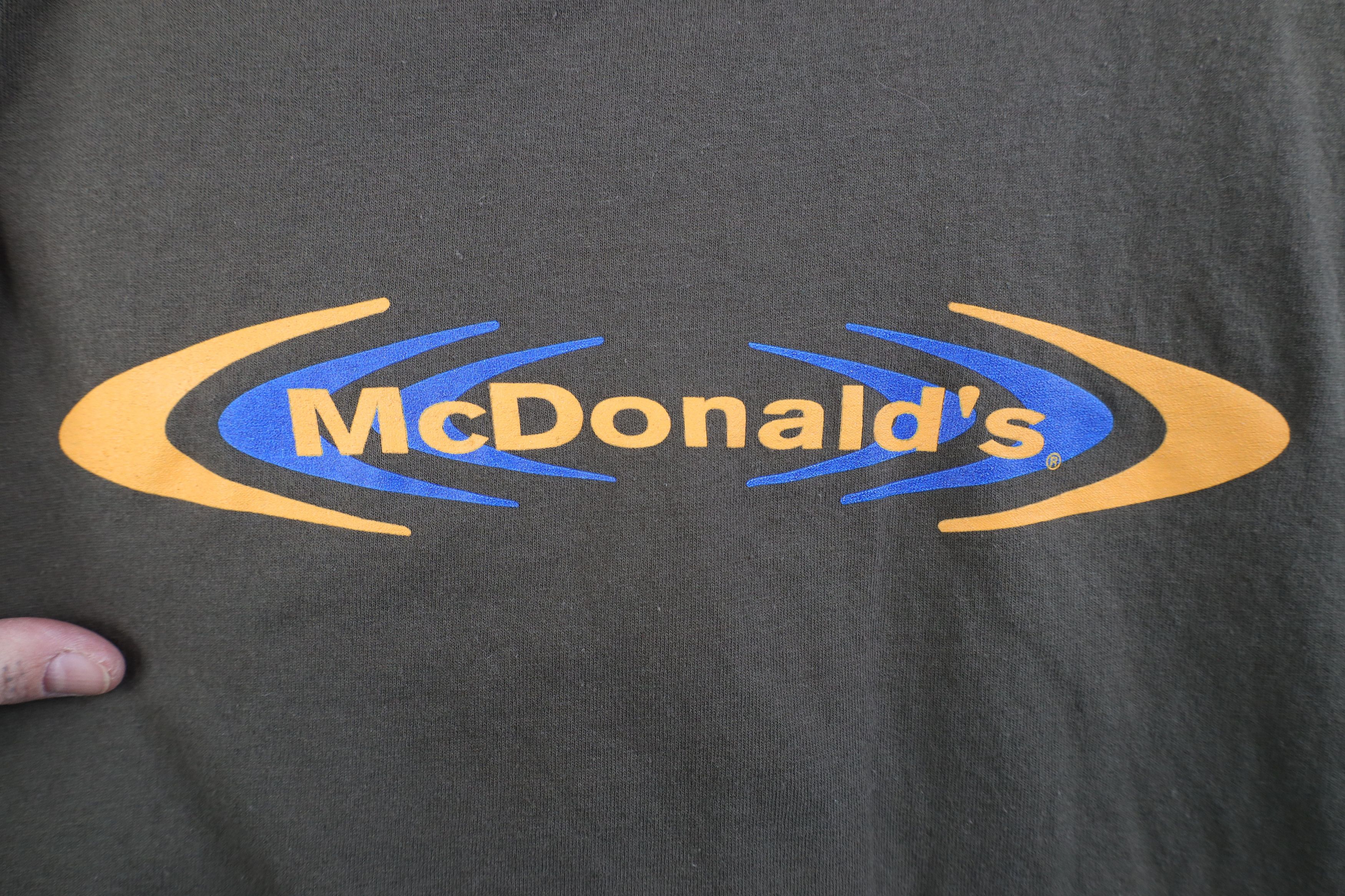 Vintage Vintage 90s Y2K Streetwear Spell McDonalds Fast Food T-Shirt Size US XL / EU 56 / 4 - 4 Thumbnail