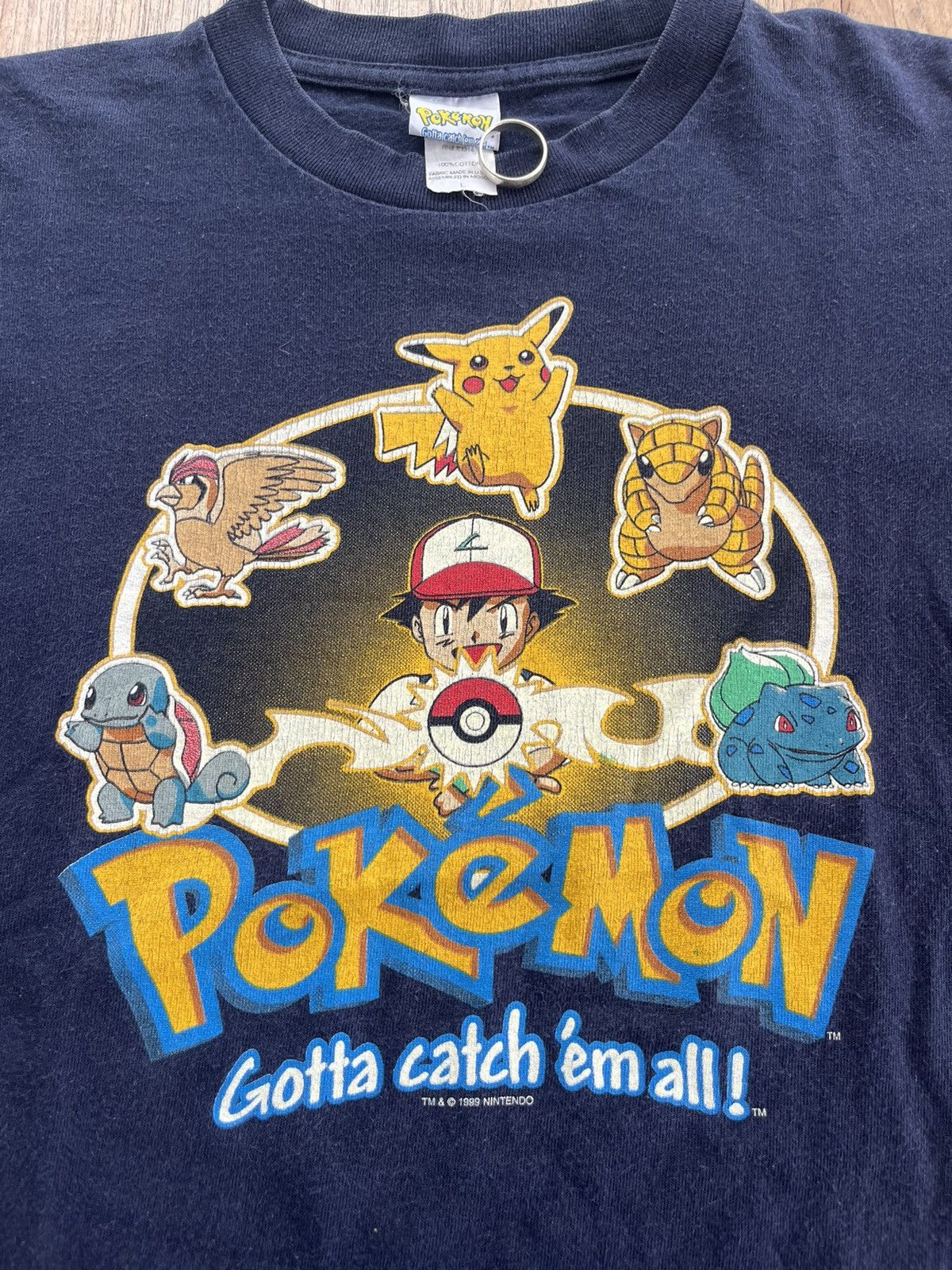 Vintage Vintage POKEMON Nintendo 1999’s ( Kid Size) Tshirt Size US L / EU 52-54 / 3 - 6 Thumbnail