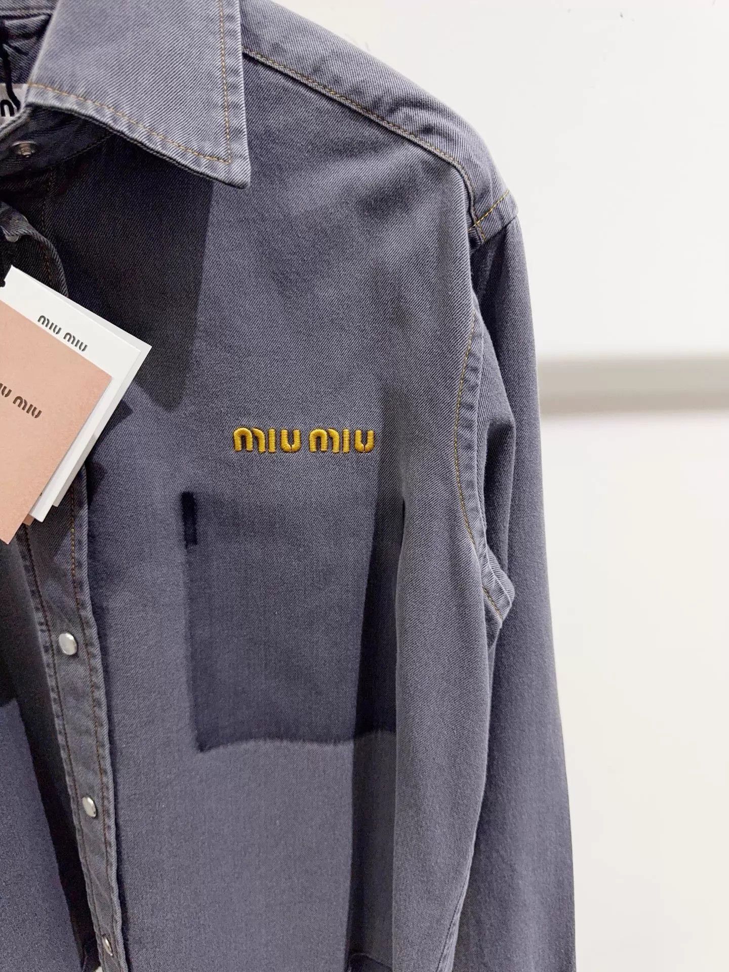 Miu Miu MIU MIU 25SS Lightweight Denim Jacket Women's 36 Size XS / US 0-2 / IT 36-38 - 2 Thumbnail