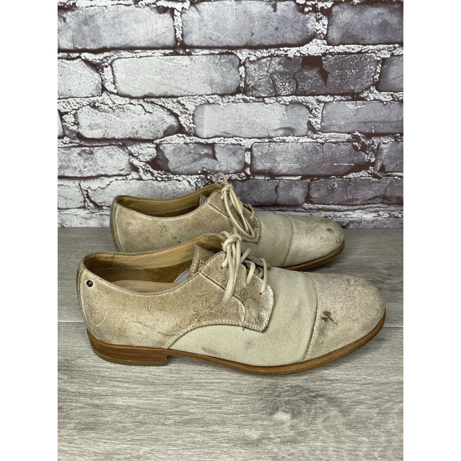 Rockport Rockport Adiprene Light Taupe Leather Cap Toe Oxfords Lace S Size US 8.5 / EU 41-42 - 24 Thumbnail